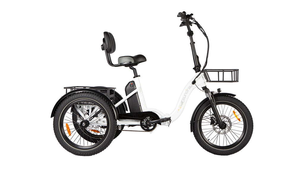 Eunorau Electric Tricycle ONE-TRIKE 2.0, 50 mile range, Adjustable Seat, Foldable, Front/Rear Cargo Carriers