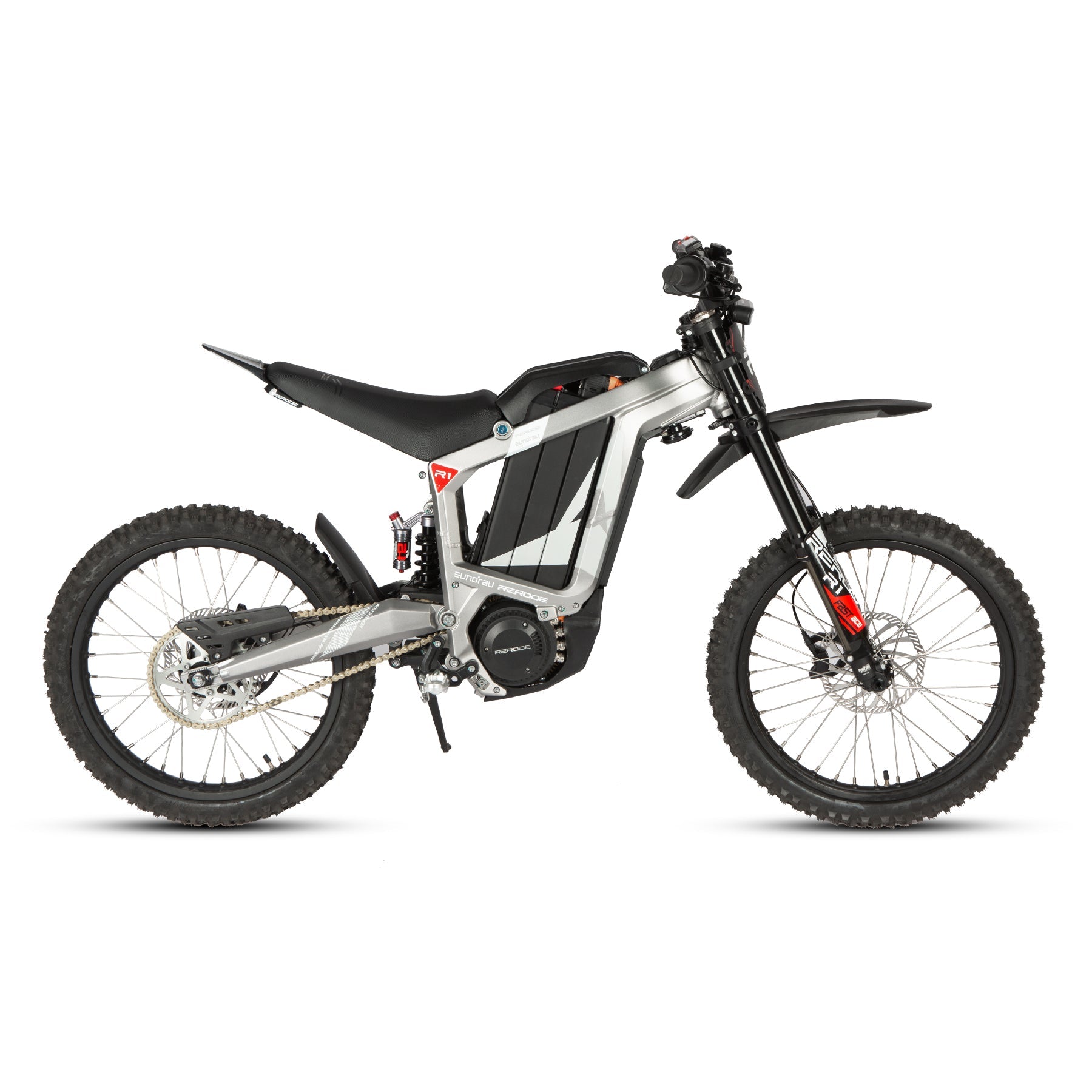 EUNORAU R1 Electric Dirt Bike, 72V4000W Middle Motor, Full Suspension