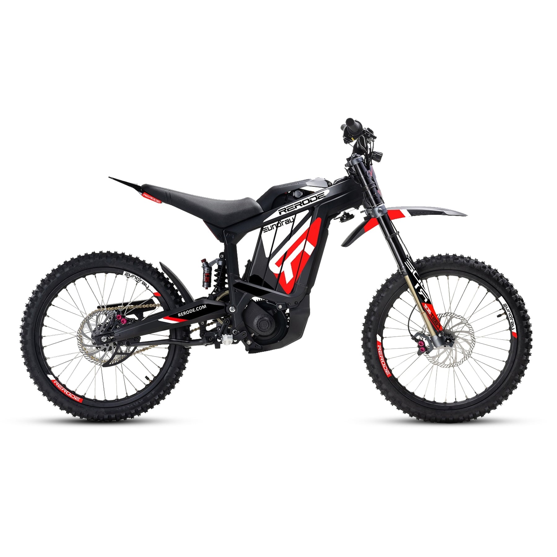 EUNORAU R1 Electric Dirt Bike, 72V4000W Middle Motor, Full Suspension
