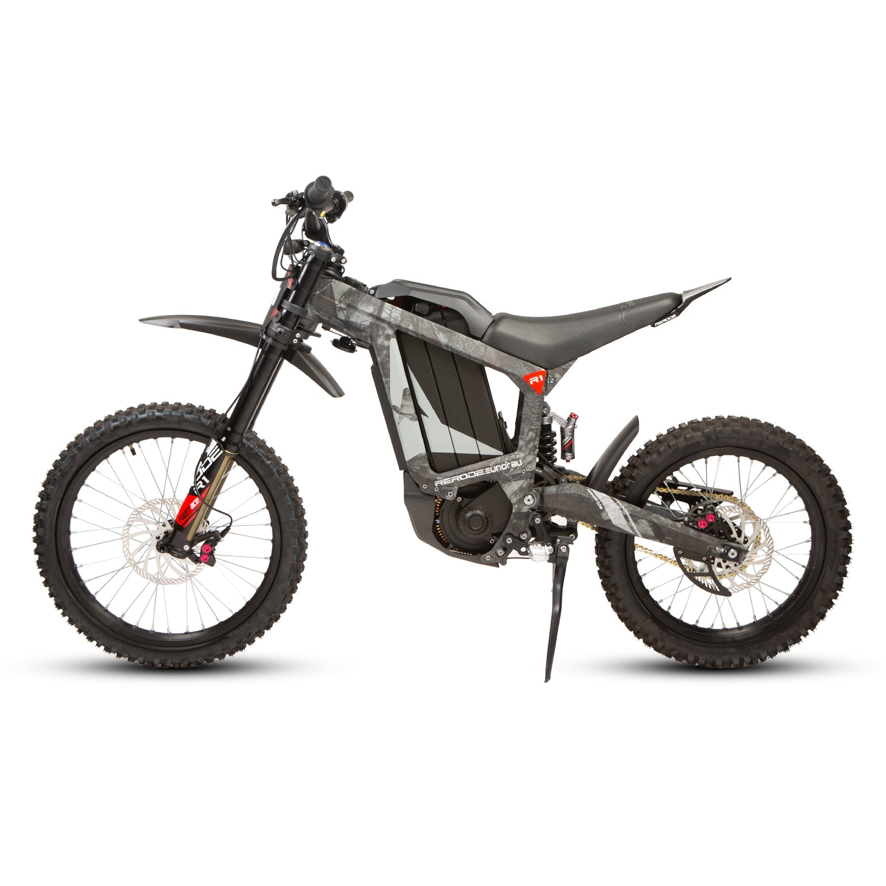 EUNORAU R1 Electric Dirt Bike, 72V4000W Middle Motor, Full Suspension