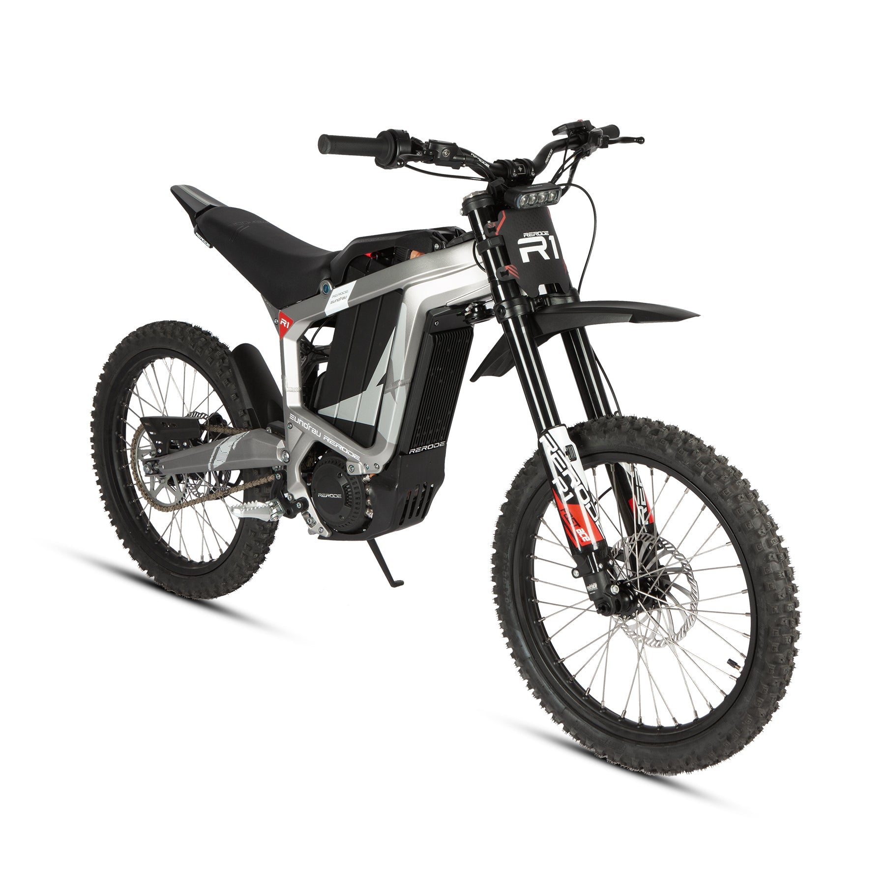 EUNORAU R1 Electric Dirt Bike, 72V4000W Middle Motor, Full Suspension