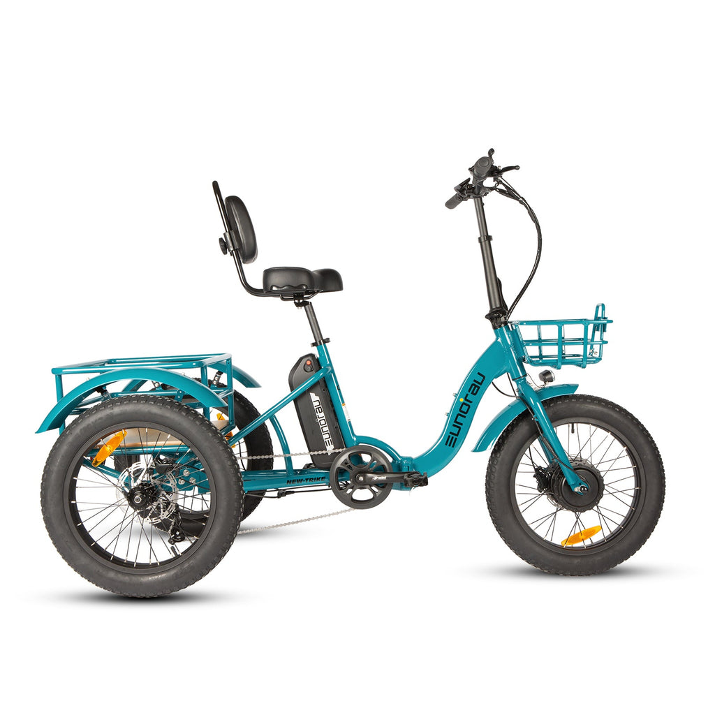 Eunorau NEW-TRIKE 2.0, 60-100 mile range, Adjustable Seat, Foldable, Front/Rear Cargo Carriers