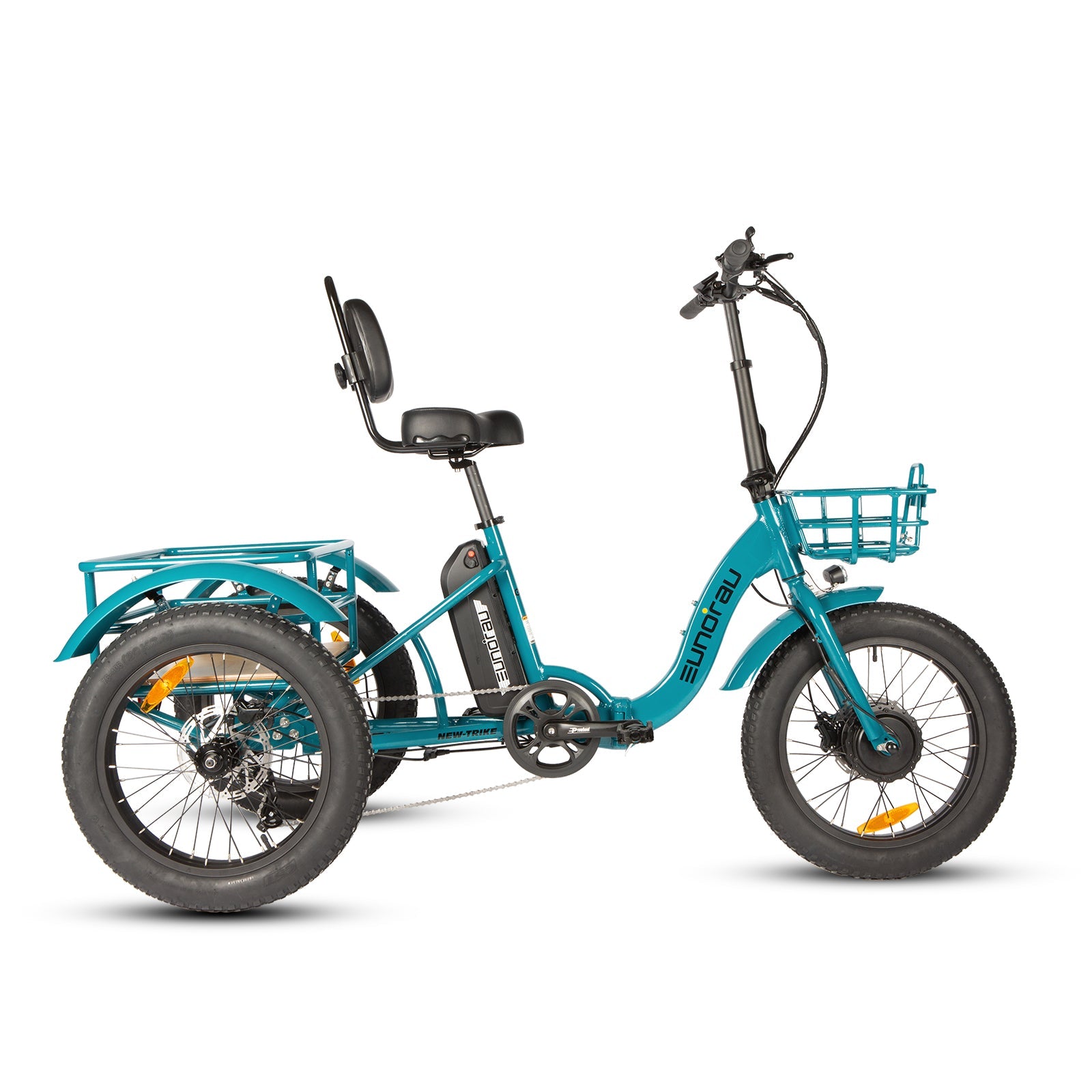 Eunorau NEW-TRIKE 2.0, 60-100 mile range, Adjustable Seat, Foldable, Front/Rear Cargo Carriers