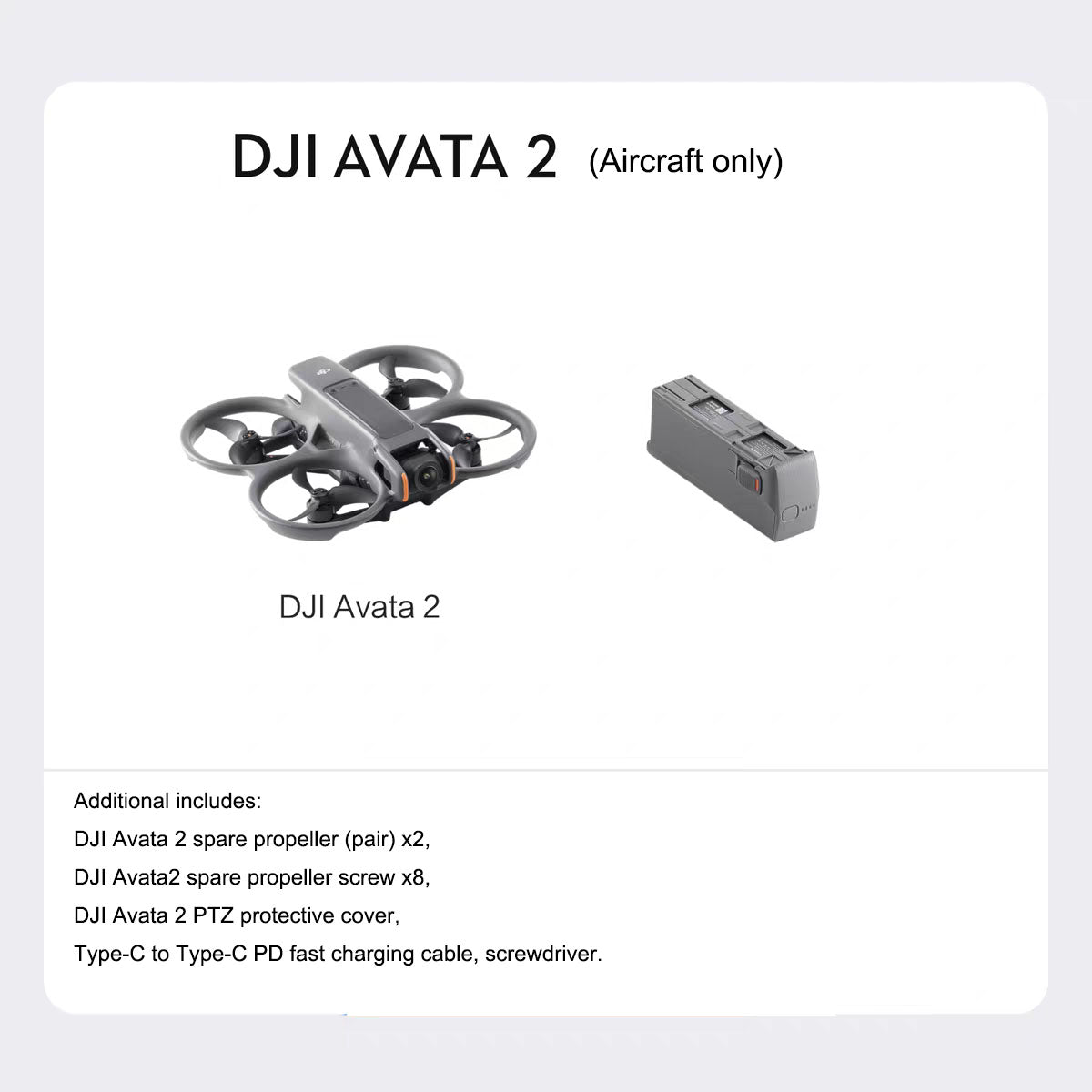 DJI Avata 2 First Perspective Control, Aerial Photography Drone with Flight Goggles and Sensory Control Immersive Flight