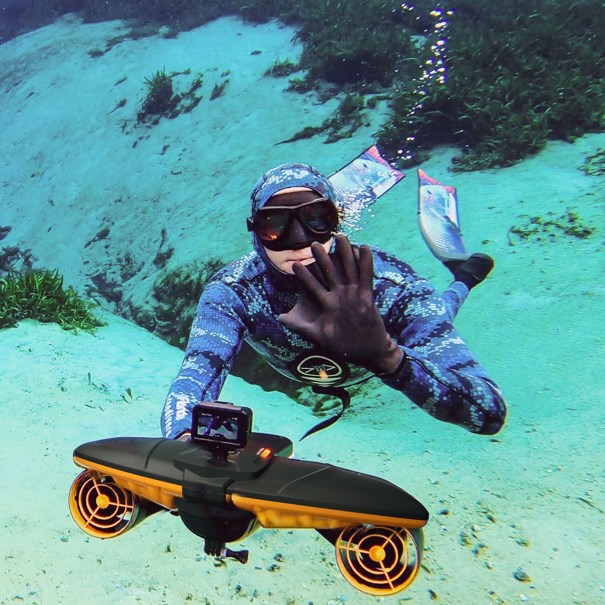 Navbow+ Underwater Smart Scooter, Real-time OLED display, 3-speed