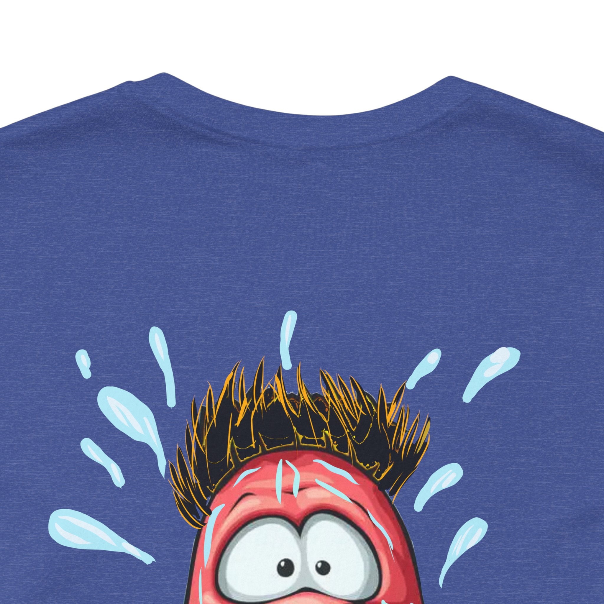 Screaming Cartoon Face T‑Shirt – Funny Shocked Character Graphic Tee