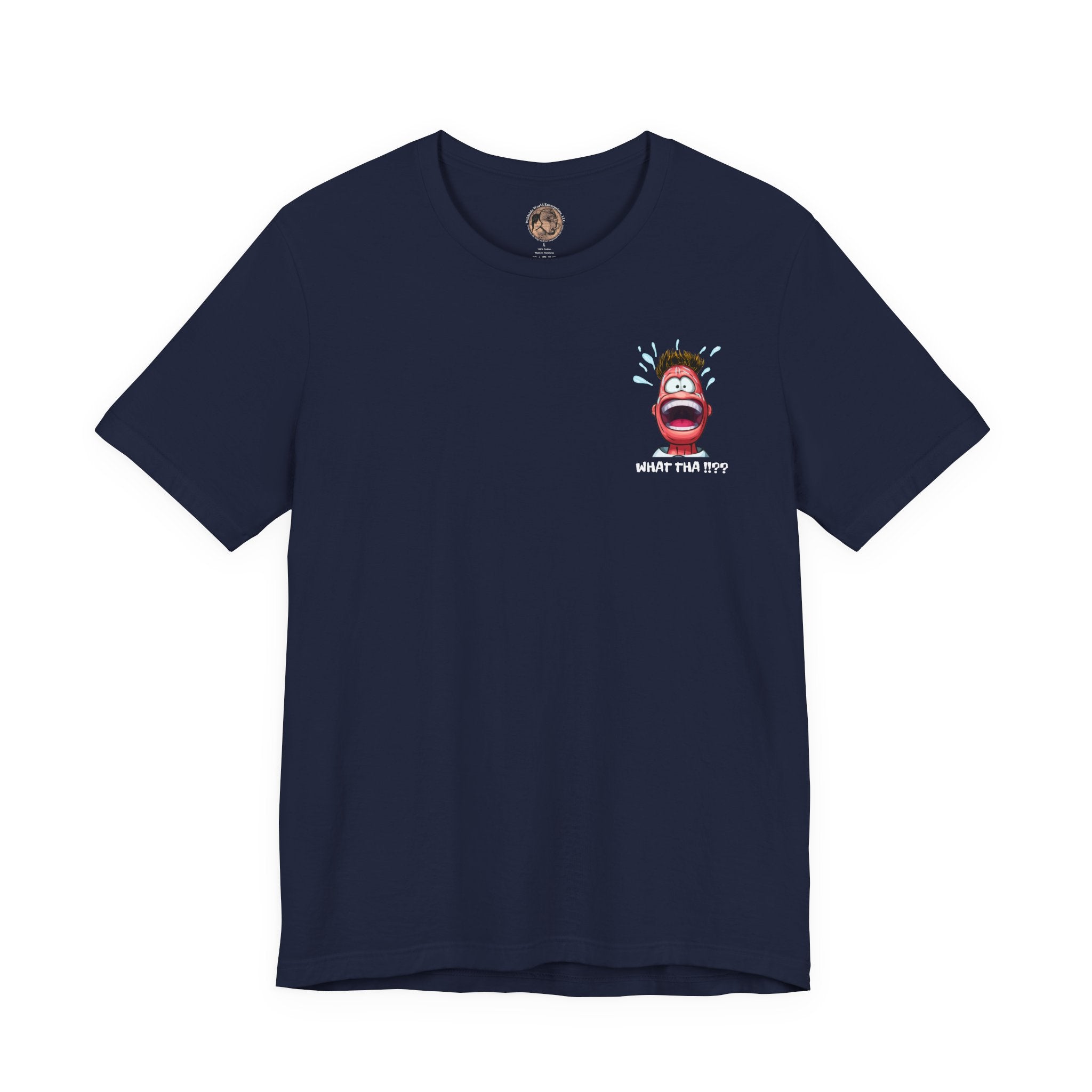Screaming Cartoon Face T‑Shirt – Funny Shocked Character Graphic Tee