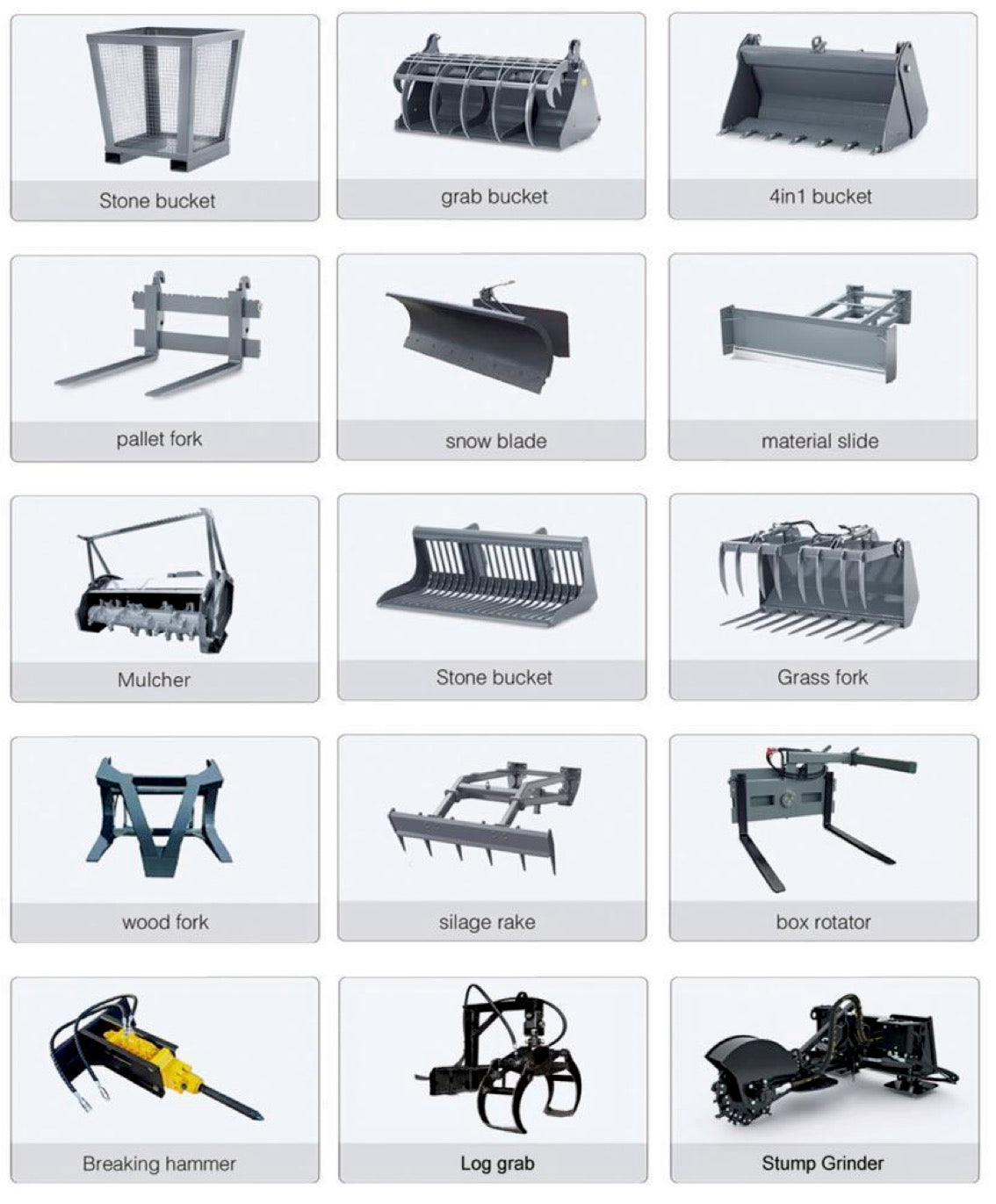 Full Battery Mini-Track Loader Skid Steer 72V 16.4kWh Lithium Battery, 2000 lbs. capacity, Various attachment options