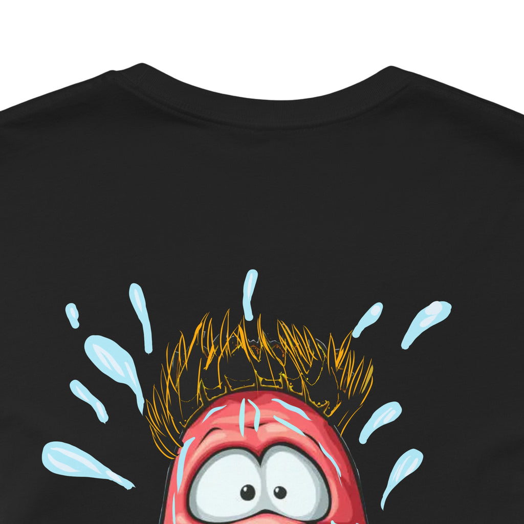 Screaming Cartoon Face T‑Shirt – Funny Shocked Character Graphic Tee