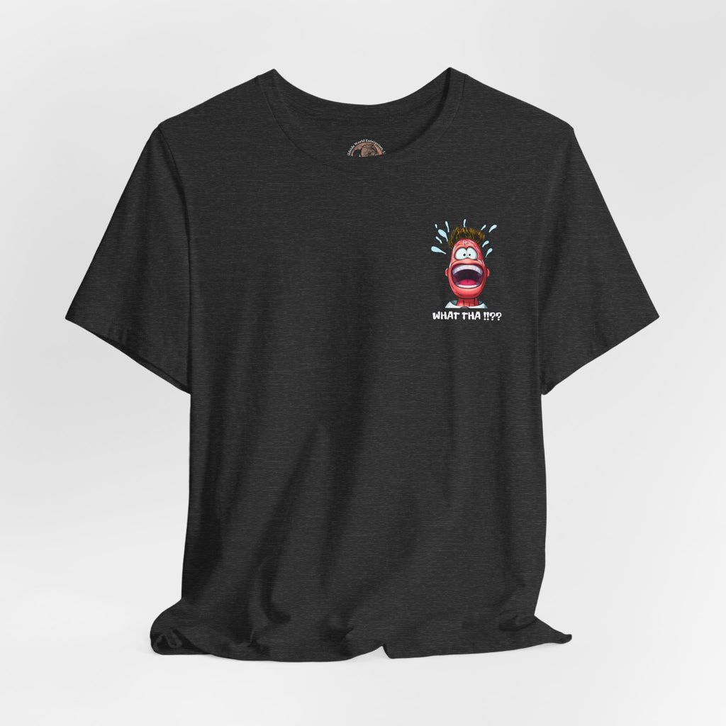 Screaming Cartoon Face T‑Shirt – Funny Shocked Character Graphic Tee
