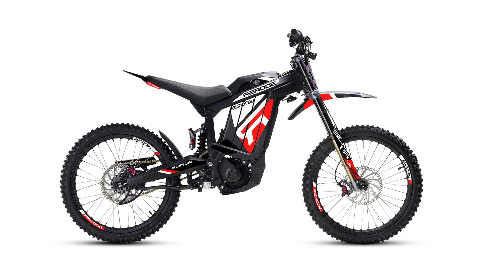 EUNORAU R1 Electric Dirt Bike, 72V4000W Middle Motor, Full Suspension