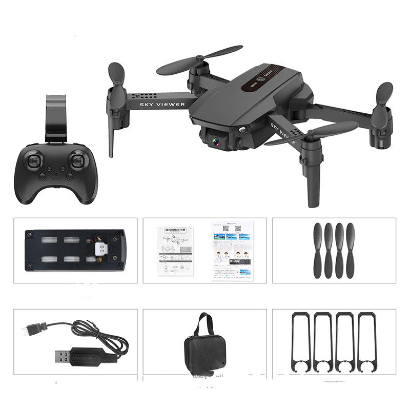 SkyViewer Mini Drone,  Foldable, 4K hi-def Dual Camera (optional) with controller and carry bag