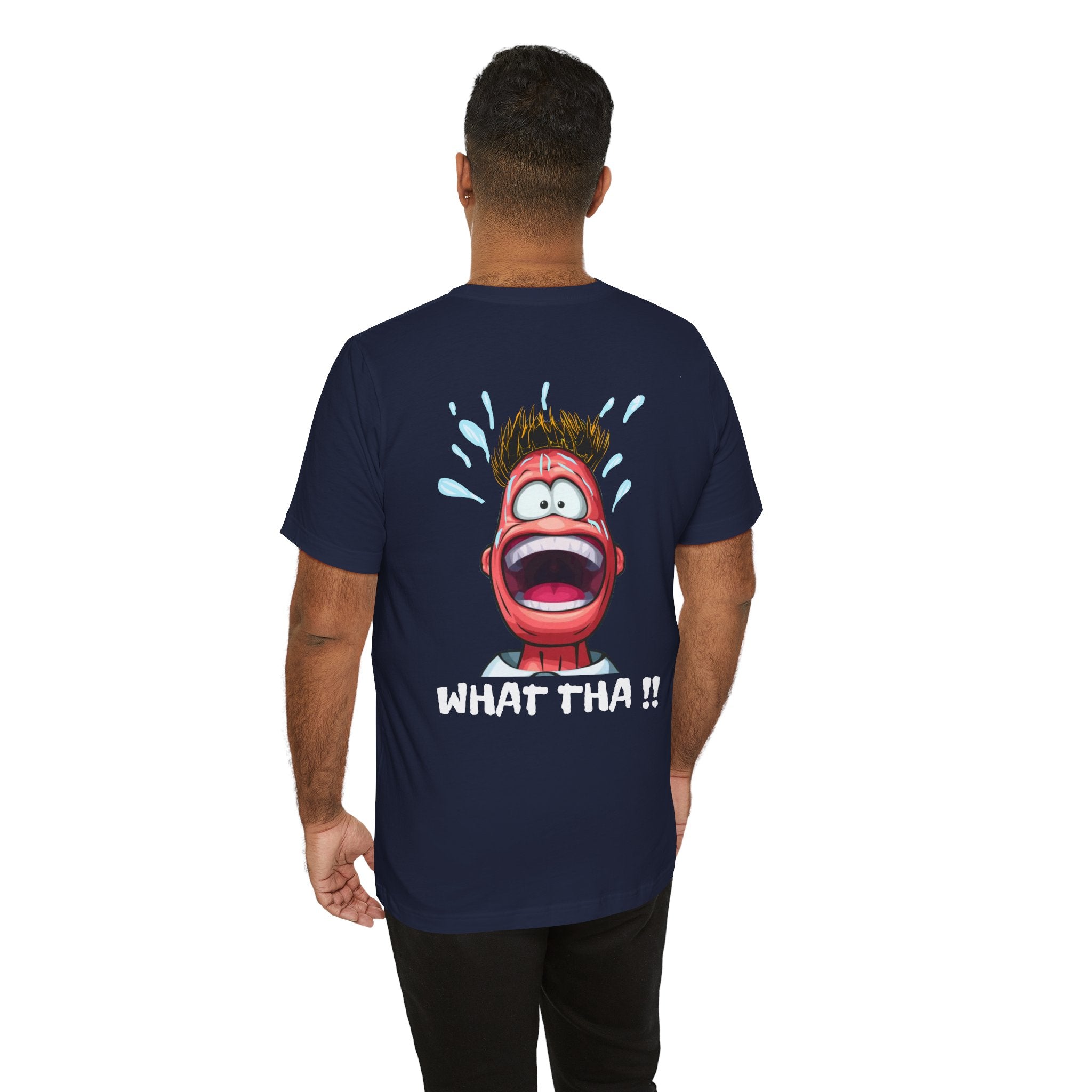 Screaming Cartoon Face T‑Shirt – Funny Shocked Character Graphic Tee