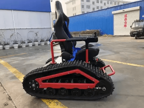 All-Terrain Powered Tracked Wheelchair with Electric Motor