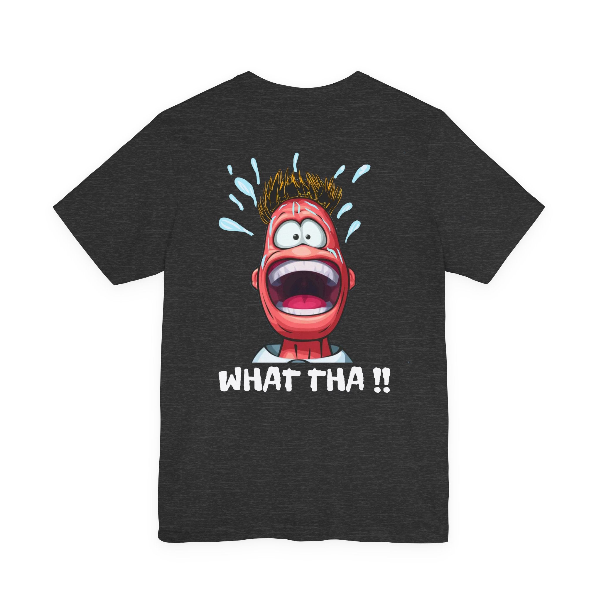 Screaming Cartoon Face T‑Shirt – Funny Shocked Character Graphic Tee