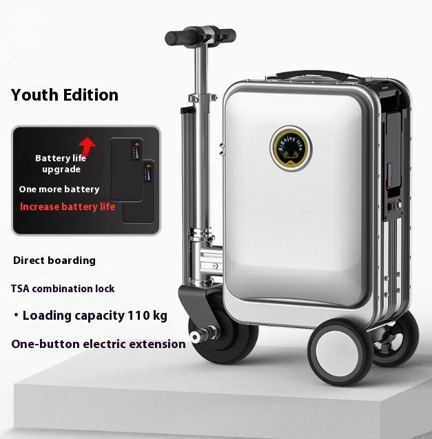 Riding Luggage Suitcase Traveling Electric Scooter eScooter, 3-wheel