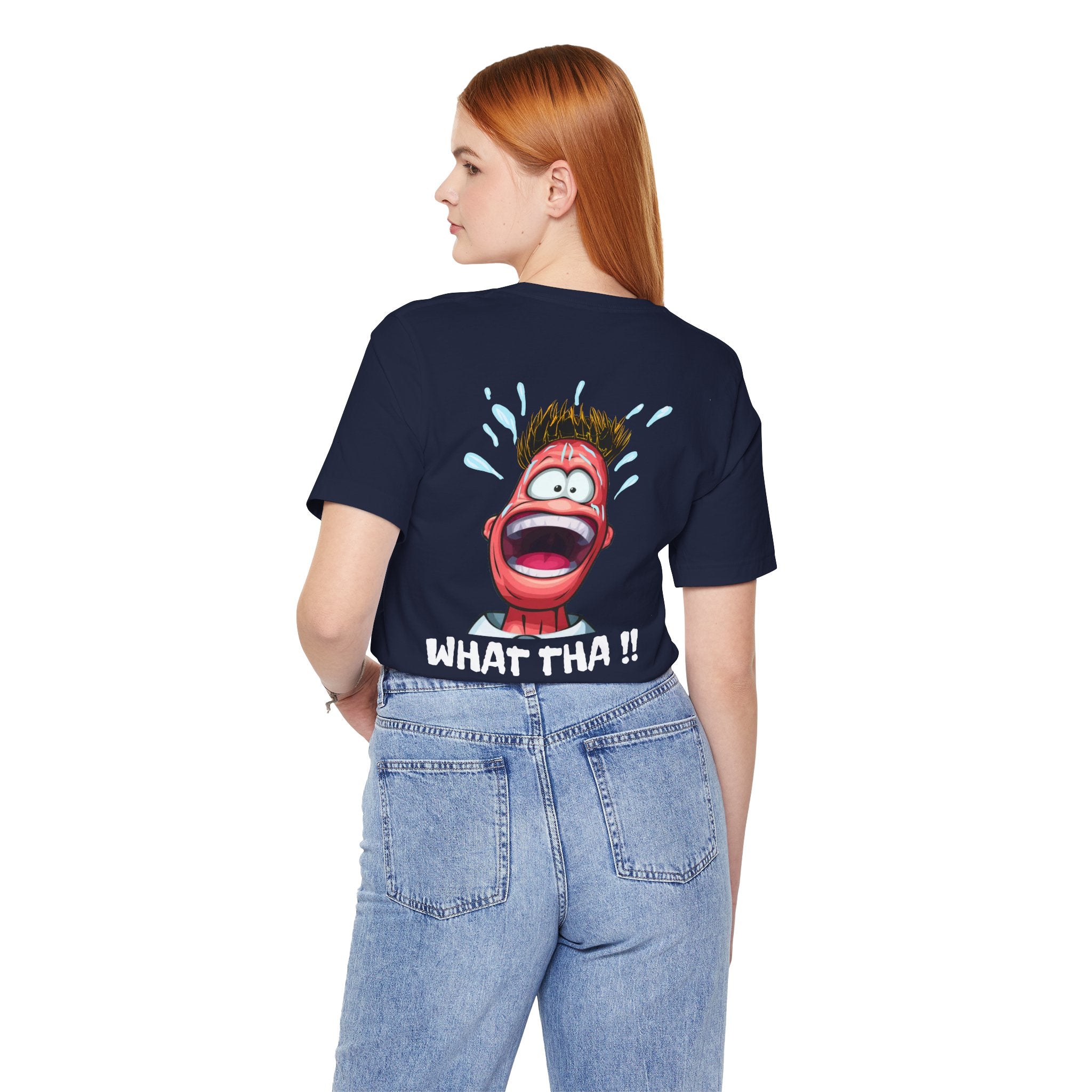 Screaming Cartoon Face T‑Shirt – Funny Shocked Character Graphic Tee