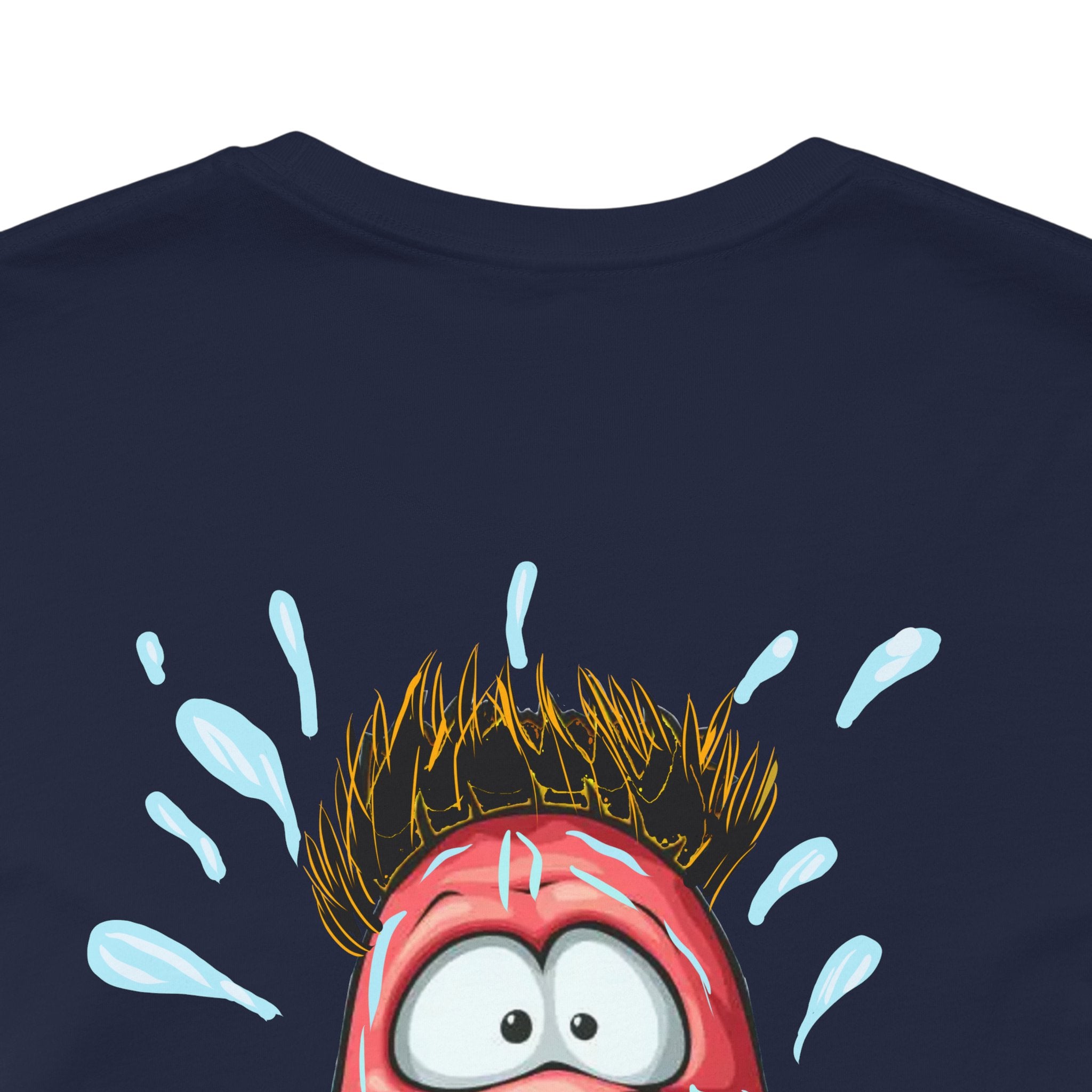 Screaming Cartoon Face T‑Shirt – Funny Shocked Character Graphic Tee