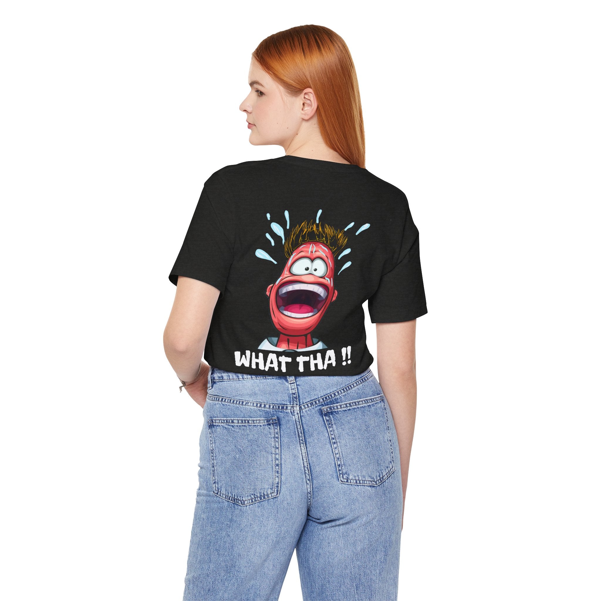 Screaming Cartoon Face T‑Shirt – Funny Shocked Character Graphic Tee