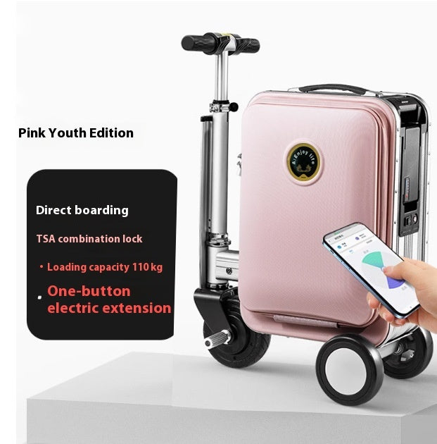 Riding Luggage Suitcase Traveling Electric Scooter eScooter, 3-wheel