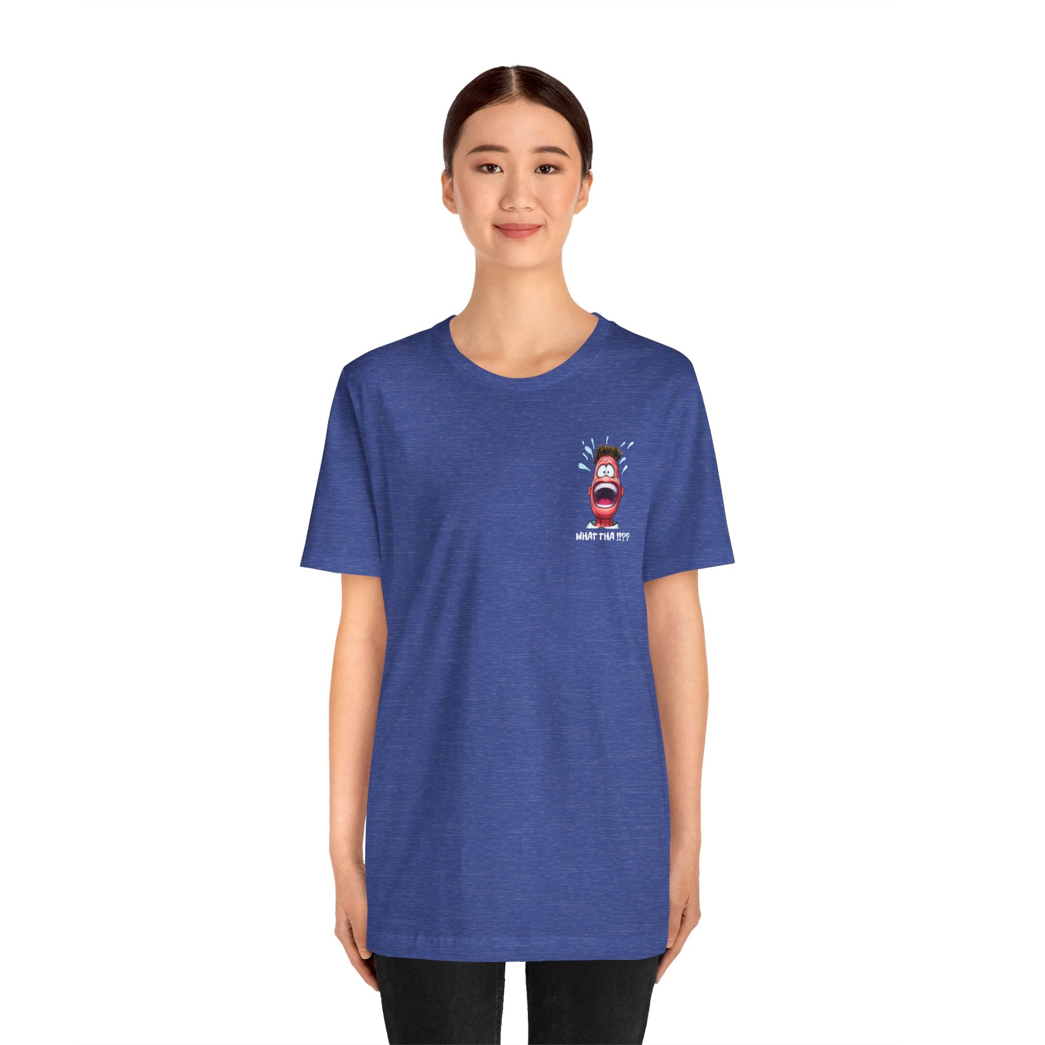 Screaming Cartoon Face T‑Shirt – Funny Shocked Character Graphic Tee