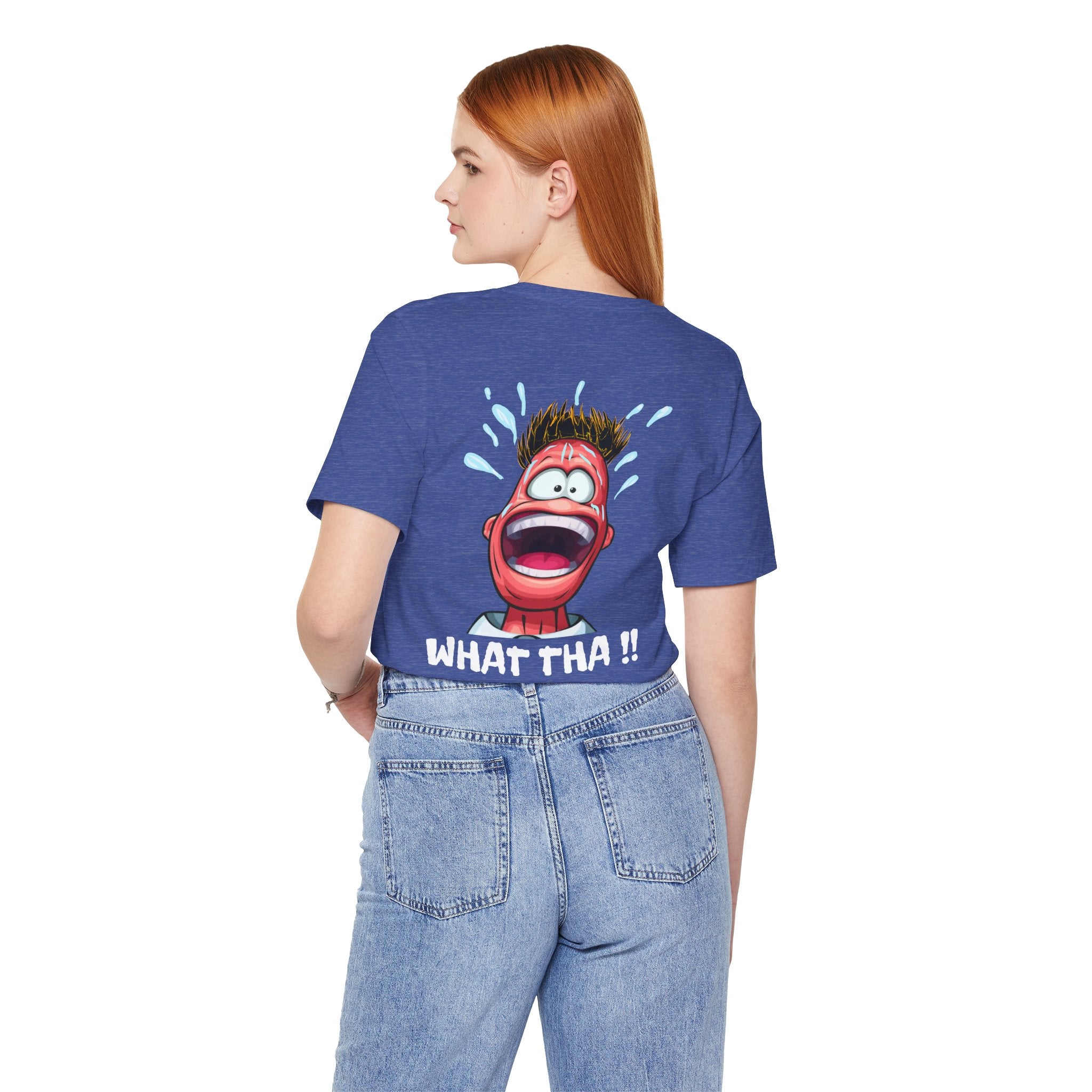 Screaming Cartoon Face T‑Shirt – Funny Shocked Character Graphic Tee