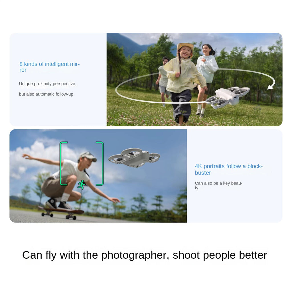 DJI Neo 4K Handheld Vlog, aerial photography drone, novice entry-level outdoor, camping, tourism: AI intelligent tracking camera