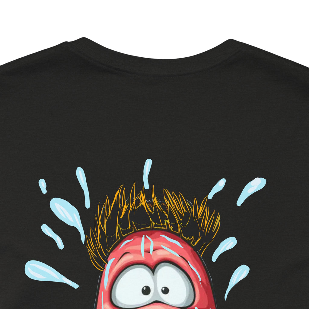 Screaming Cartoon Face T‑Shirt – Funny Shocked Character Graphic Tee