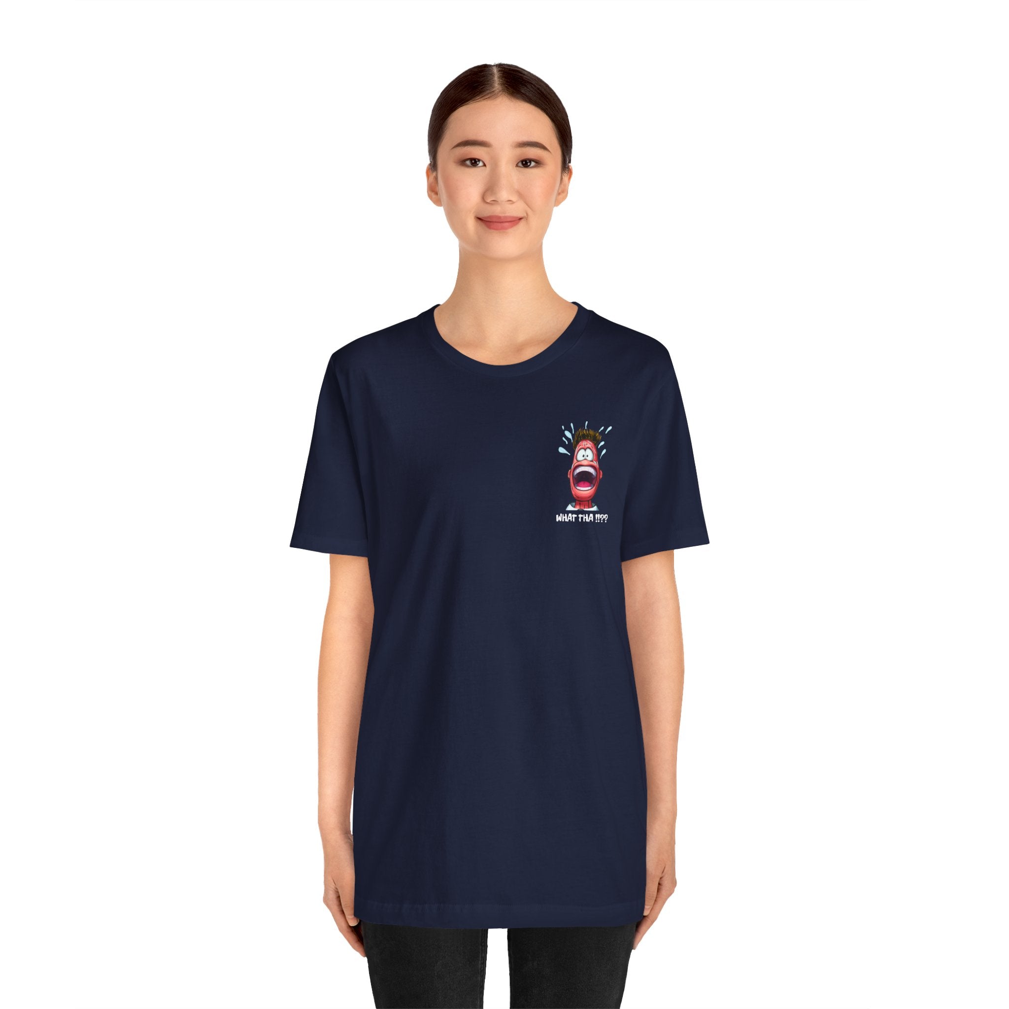 Screaming Cartoon Face T‑Shirt – Funny Shocked Character Graphic Tee