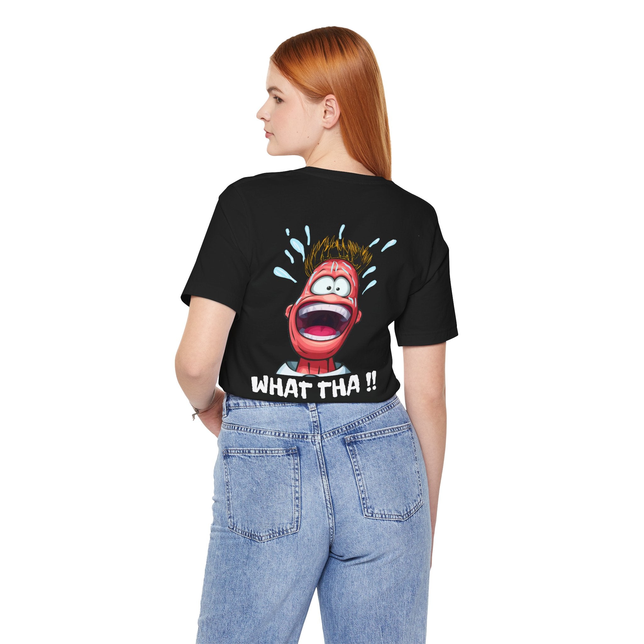 Screaming Cartoon Face T‑Shirt – Funny Shocked Character Graphic Tee