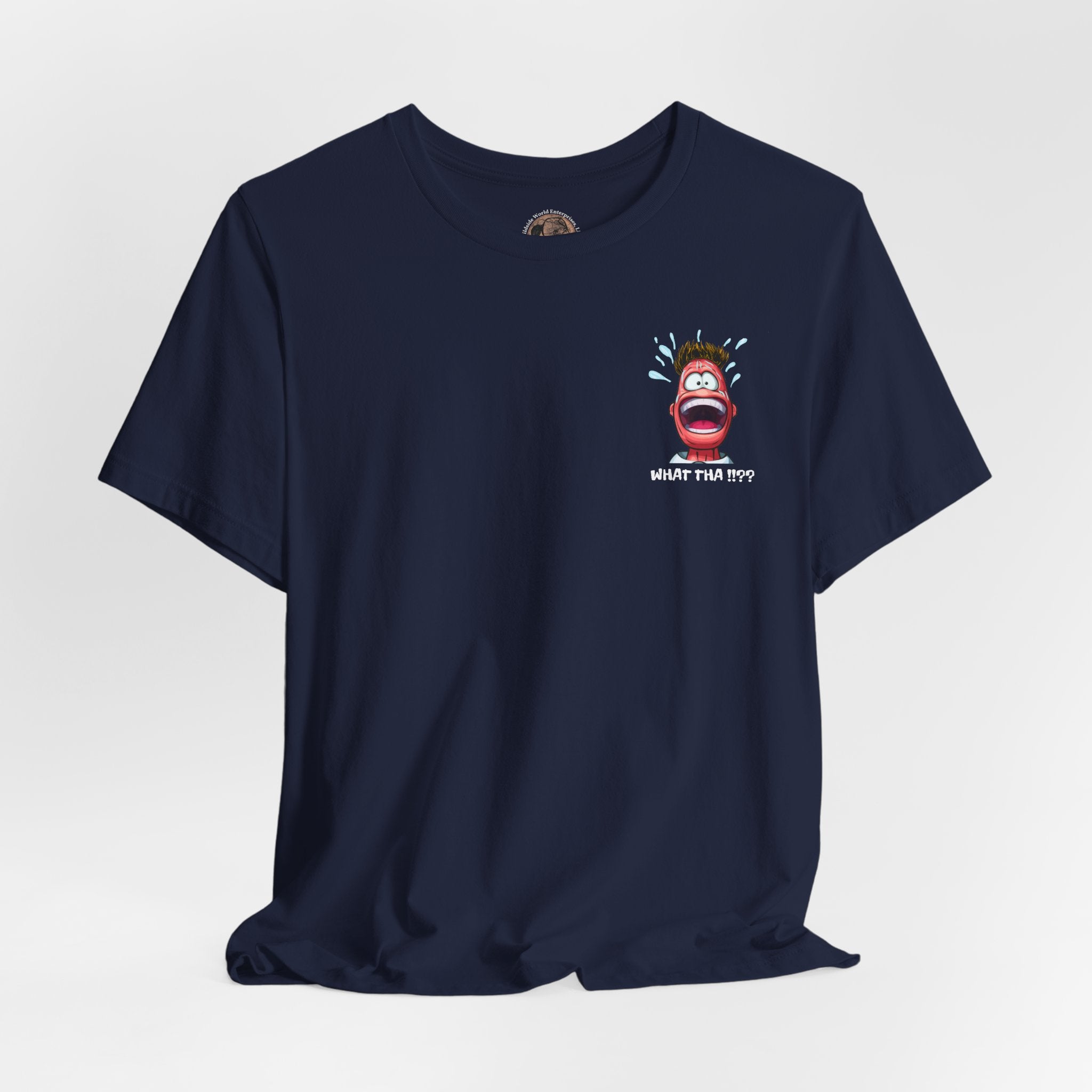 Screaming Cartoon Face T‑Shirt – Funny Shocked Character Graphic Tee
