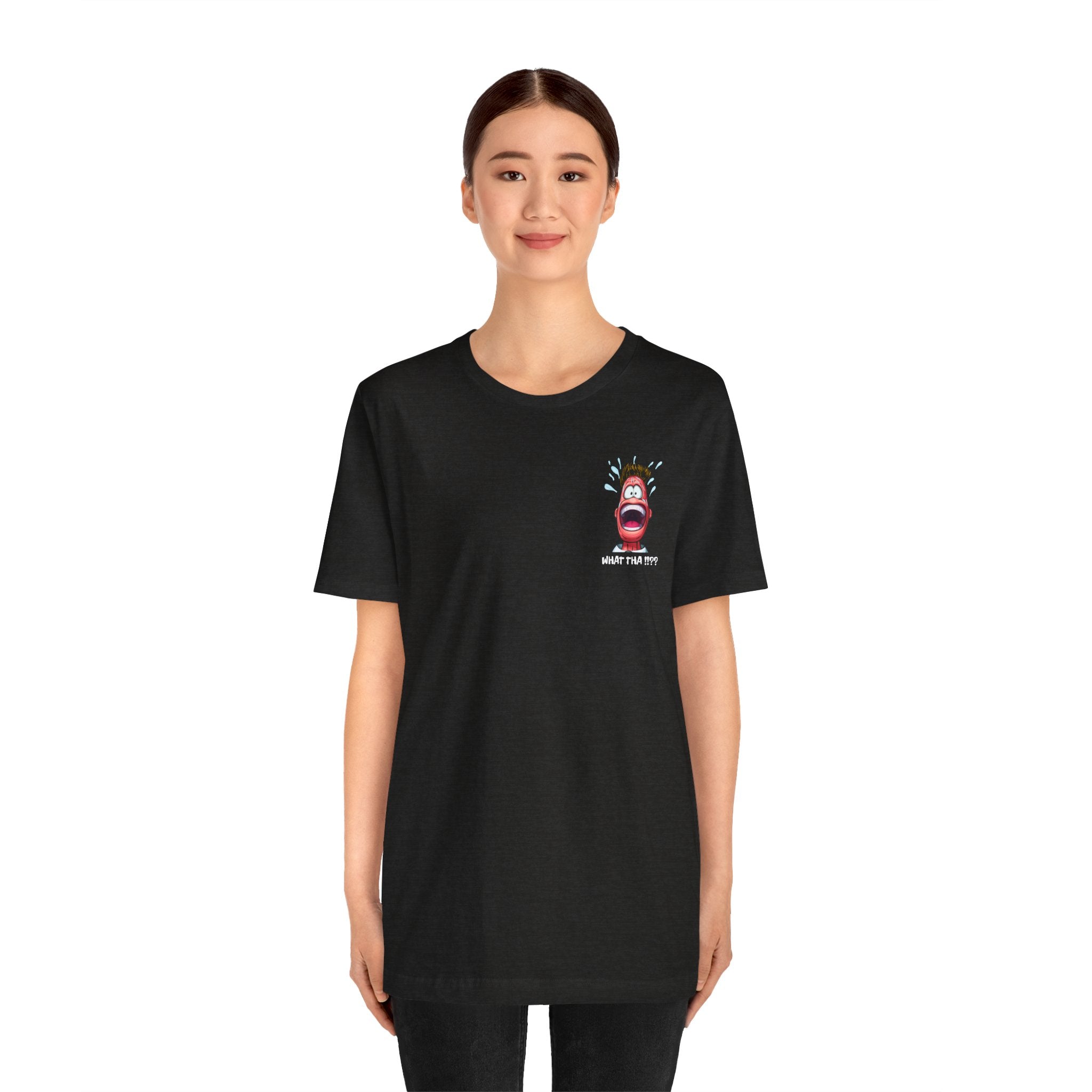 Screaming Cartoon Face T‑Shirt – Funny Shocked Character Graphic Tee