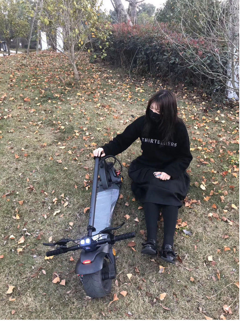 E-Scooter, Double Drive, Folding Foldable With Wide Tires