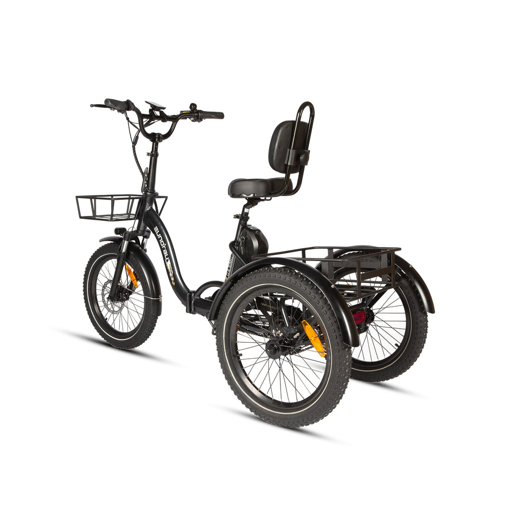 Eunorau Electric Tricycle ONE-TRIKE 2.0, 50 mile range, Adjustable Seat, Foldable, Front/Rear Cargo Carriers