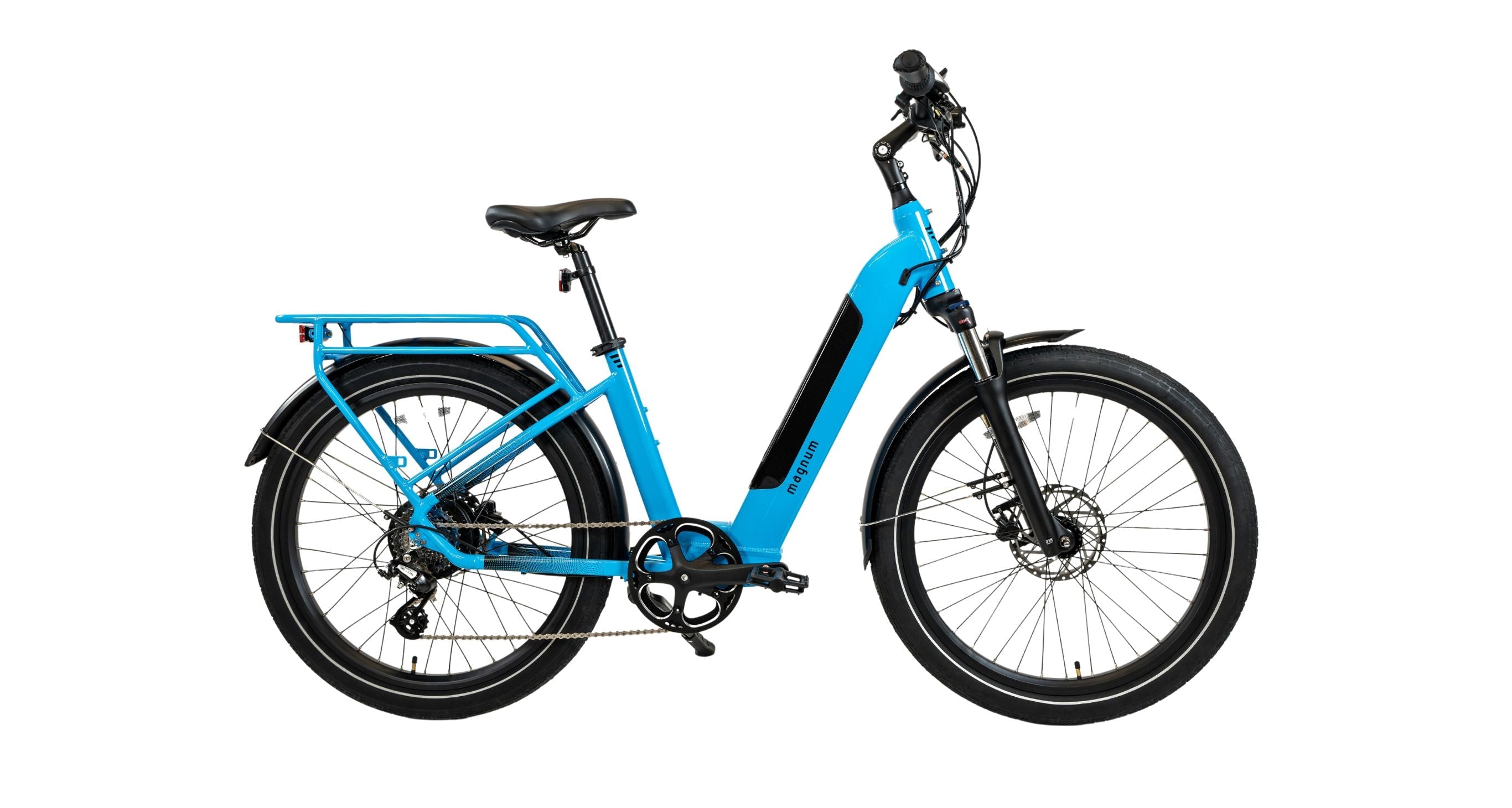 Magnum Electric Commuter Bike, Cosmo 2.0T Certified Pre-Owned (CPO), Low-step, Torque Sensor for smoother natural riding feel.