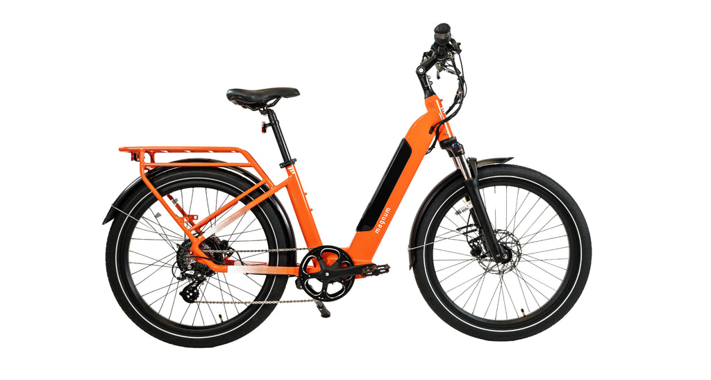 Magnum Electric Commuter Bike, Cosmo 2.0T Certified Pre-Owned (CPO), Low-step, Torque Sensor for smoother natural riding feel.