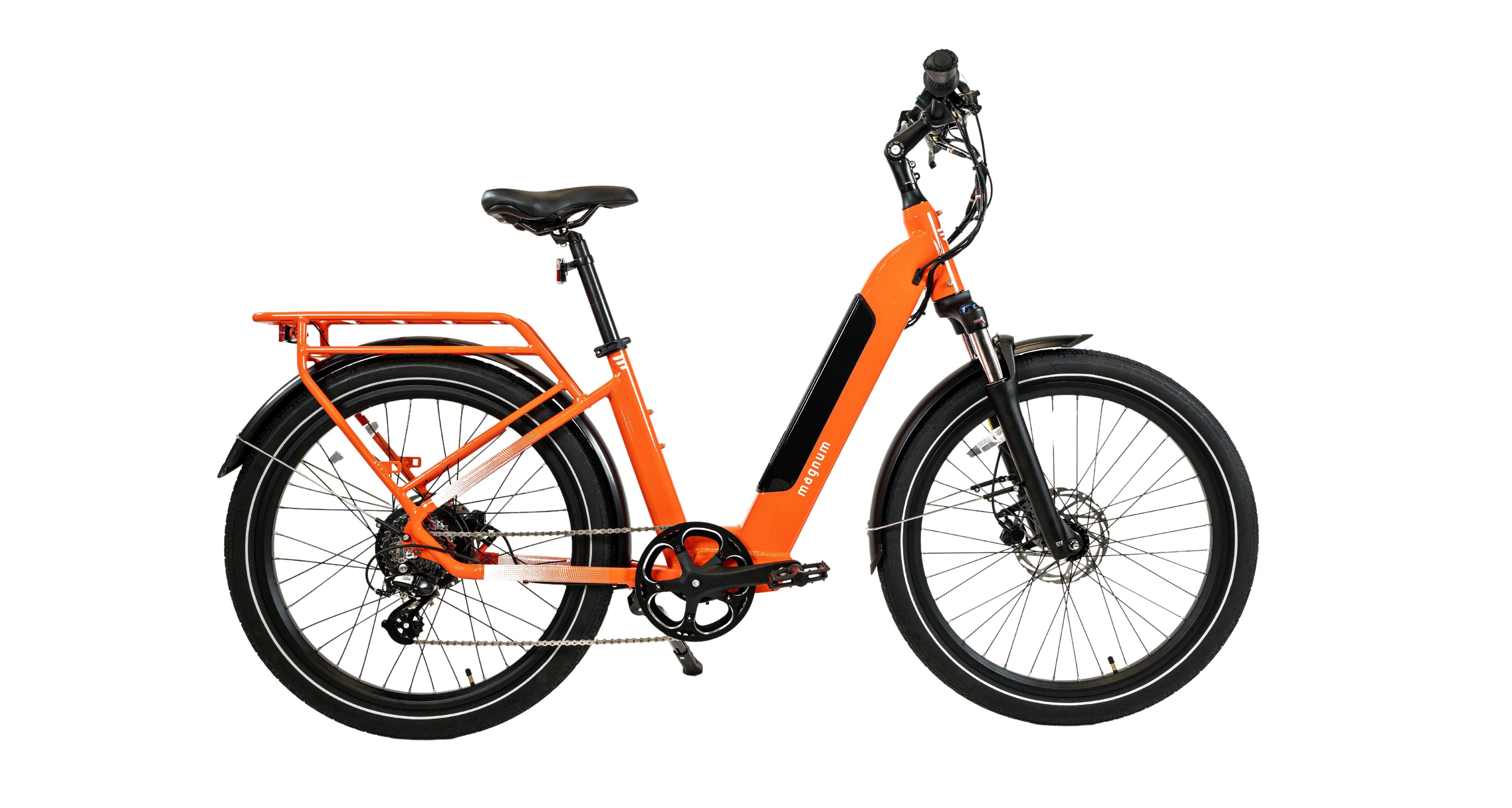 Magnum Electric Commuter Bike, Cosmo 2.0T Certified Pre-Owned (CPO), Low-step, Torque Sensor for smoother natural riding feel.