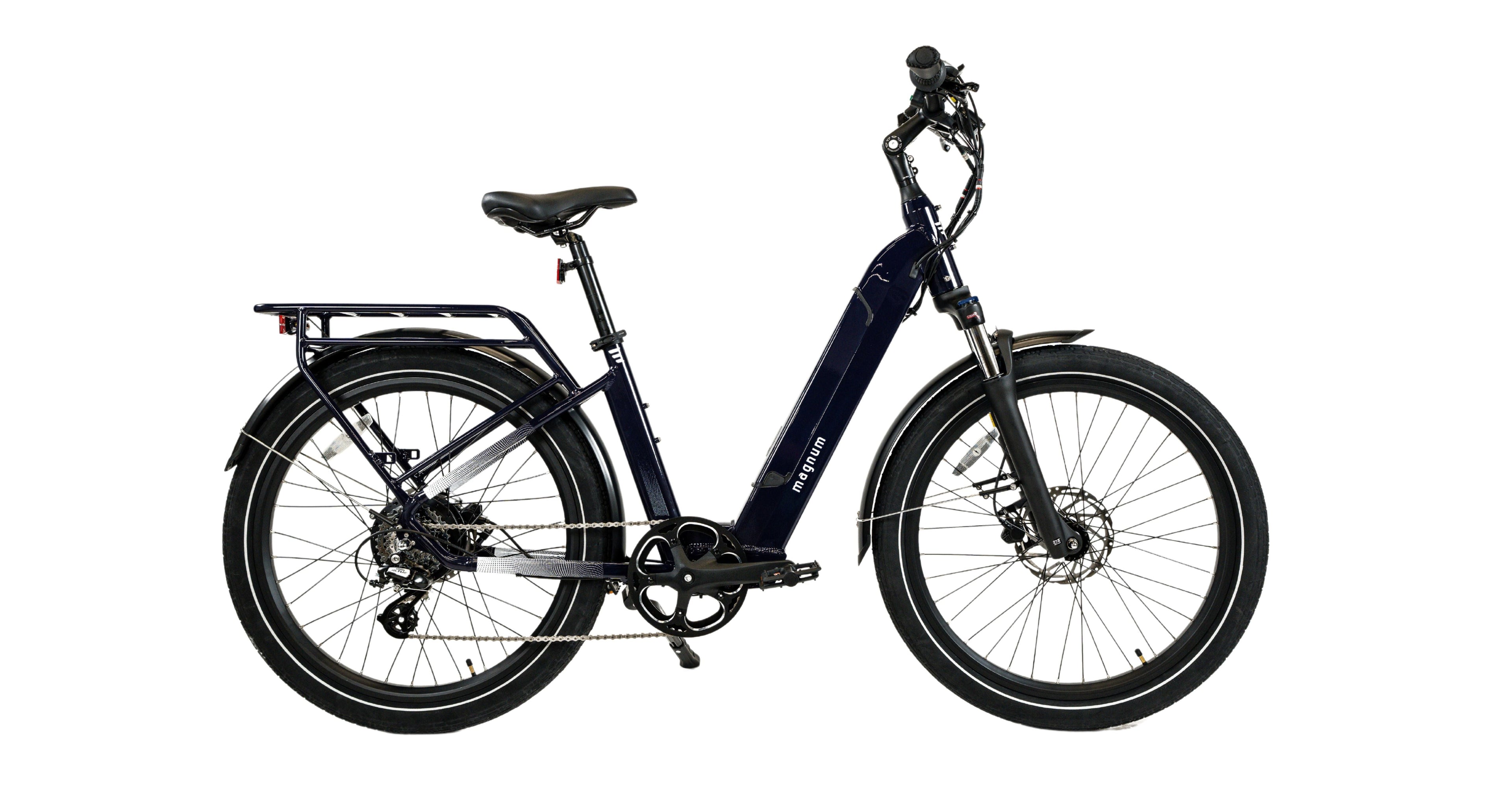 Magnum Electric Commuter Bike, Cosmo 2.0T Certified Pre-Owned (CPO), Low-step, Torque Sensor for smoother natural riding feel.