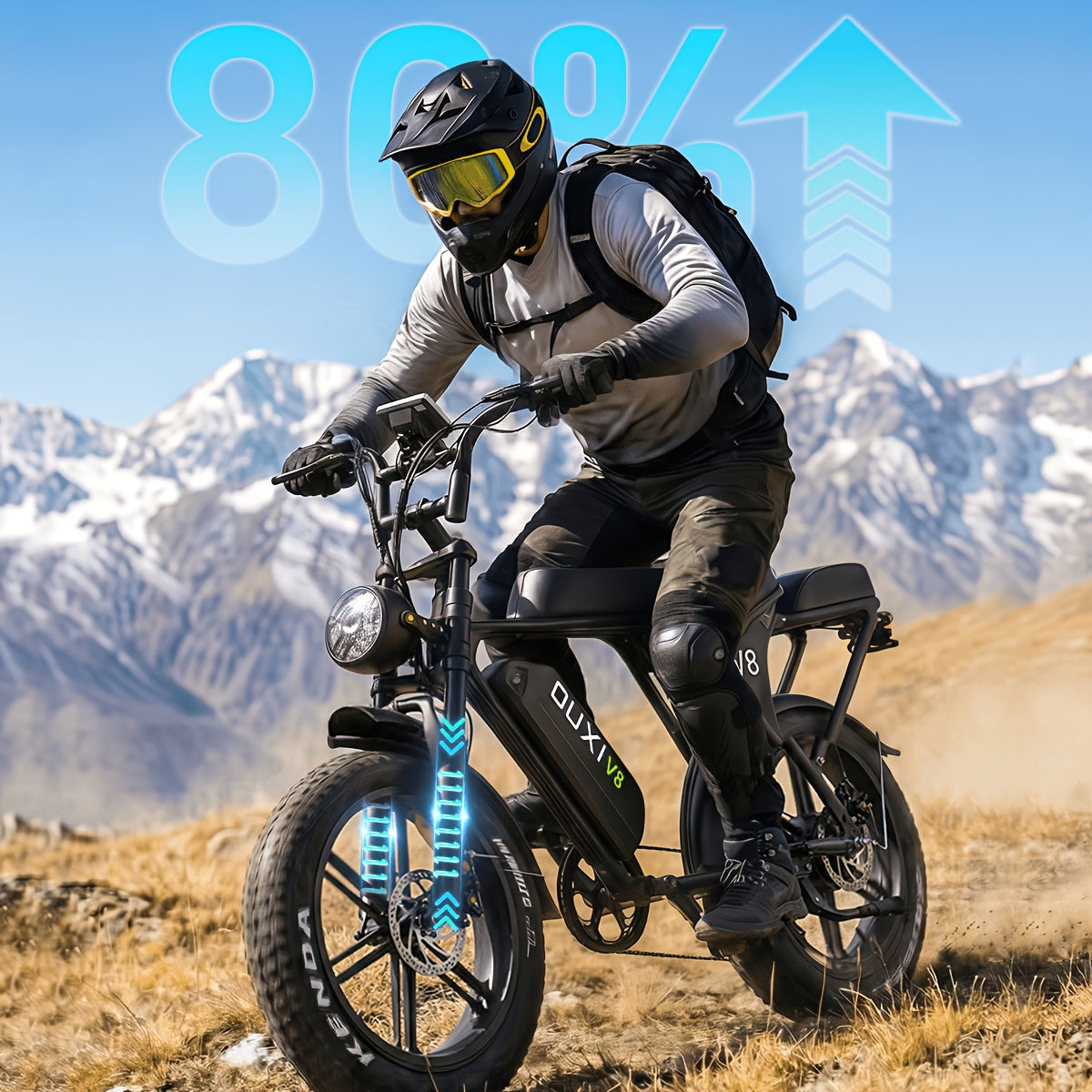 DUXI V8 Electric Mountain Bike with 500W Motor 48V 15Ah