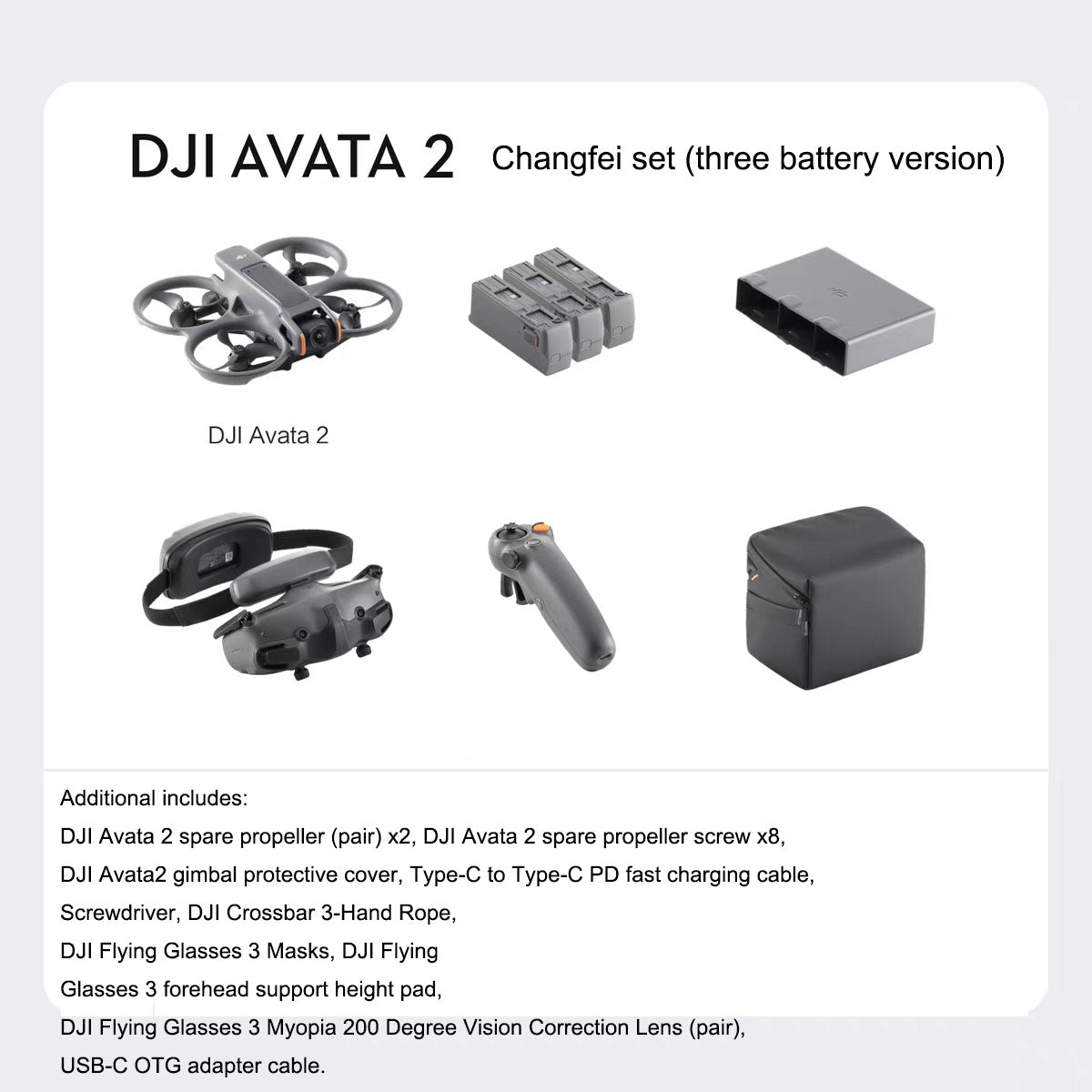 DJI Avata 2 First Perspective Control, Aerial Photography Drone with Flight Goggles and Sensory Control Immersive Flight