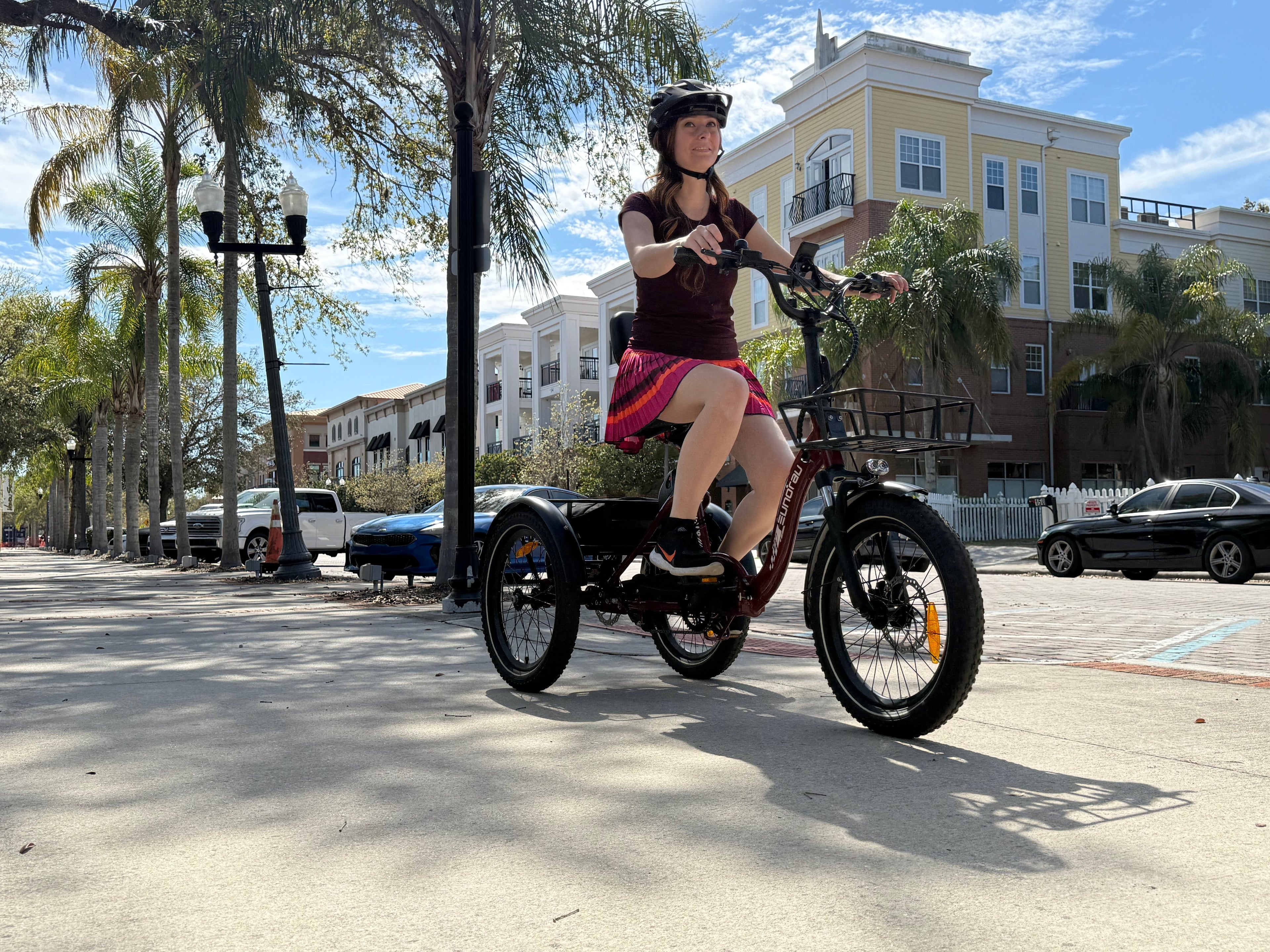 Eunorau Electric Tricycle ONE-TRIKE 2.0, 50 mile range, Adjustable Seat, Foldable, Front/Rear Cargo Carriers