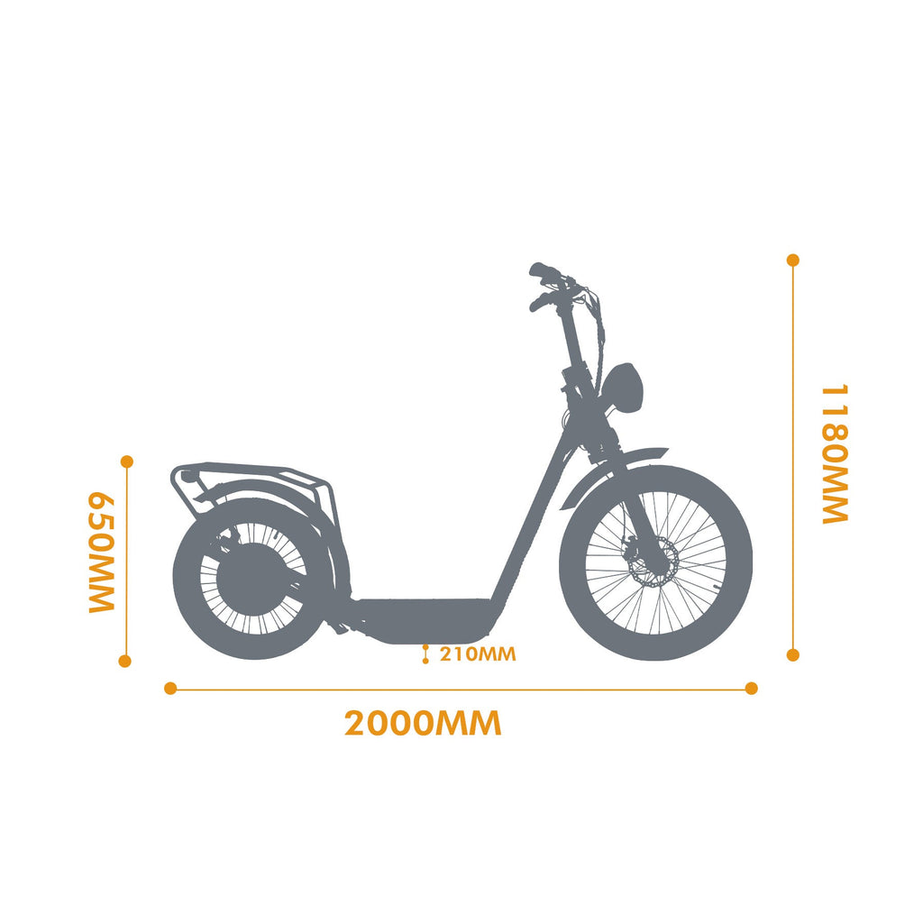 EUNORAU JUMBO Stand-up Scooter Battery Powered