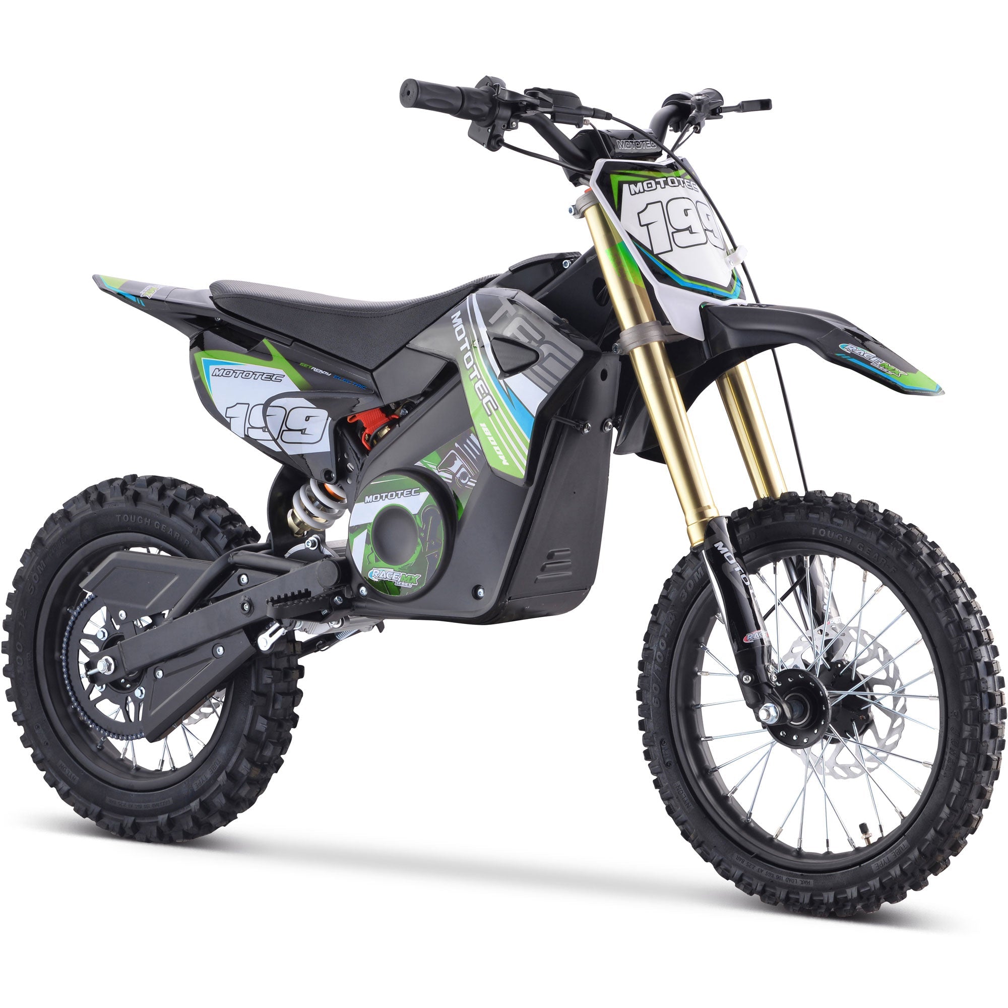 MotoTec PRO 1800 48V 1.8kW Lithium Electric Dirt Bike (2.5 HP equivalent)