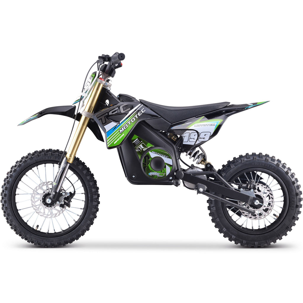 MotoTec PRO 1800 48V 1.8kW Lithium Electric Dirt Bike (2.5 HP equivalent)