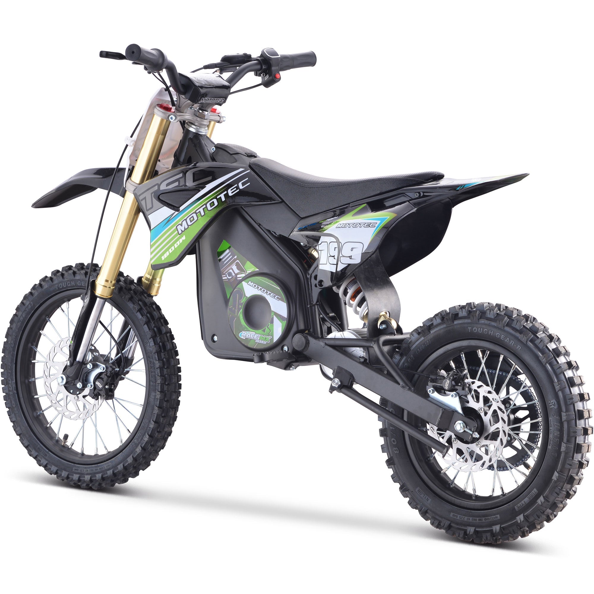 MotoTec PRO 1800 48V 1.8kW Lithium Electric Dirt Bike (2.5 HP equivalent)