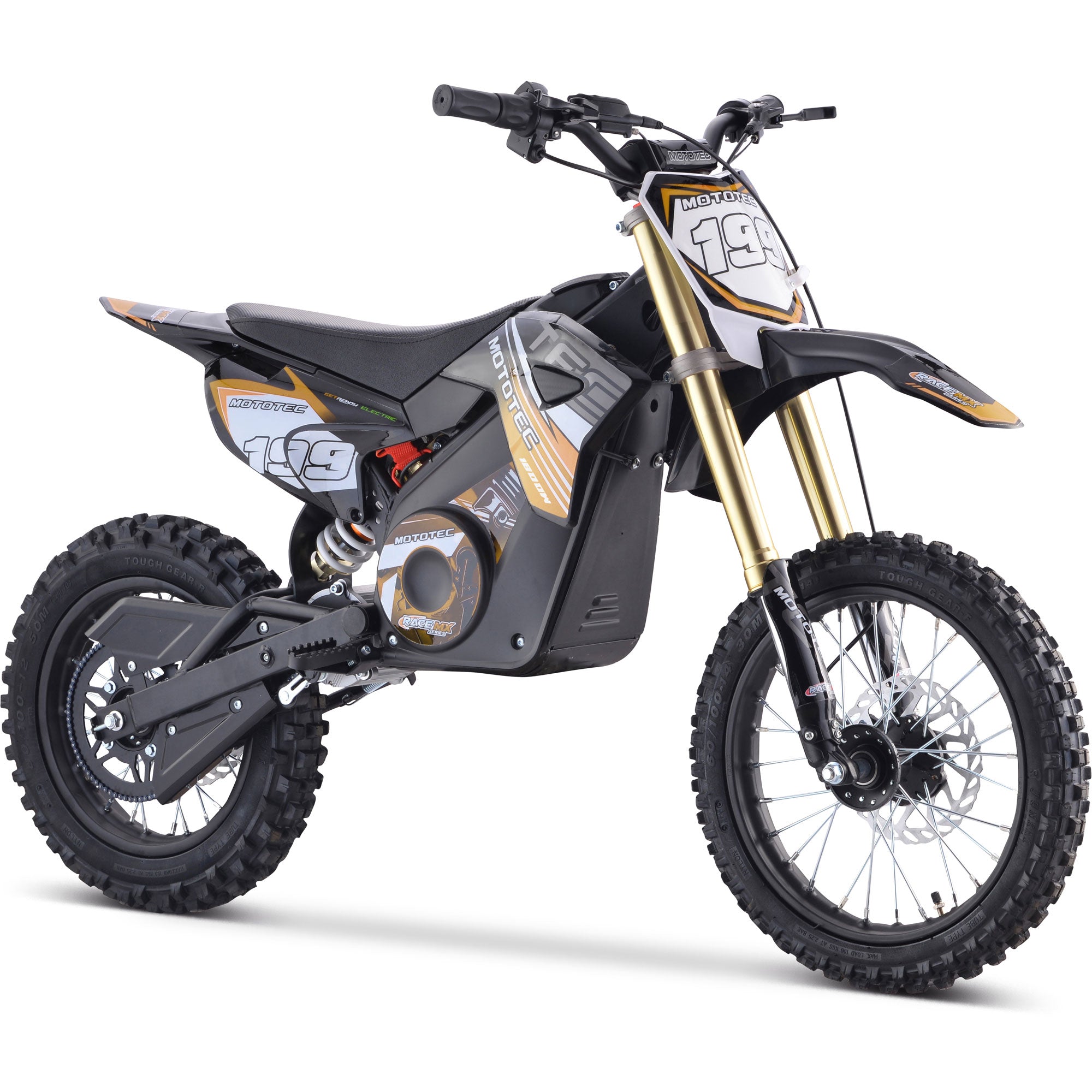 MotoTec PRO 1800 48V 1.8kW Lithium Electric Dirt Bike (2.5 HP equivalent)