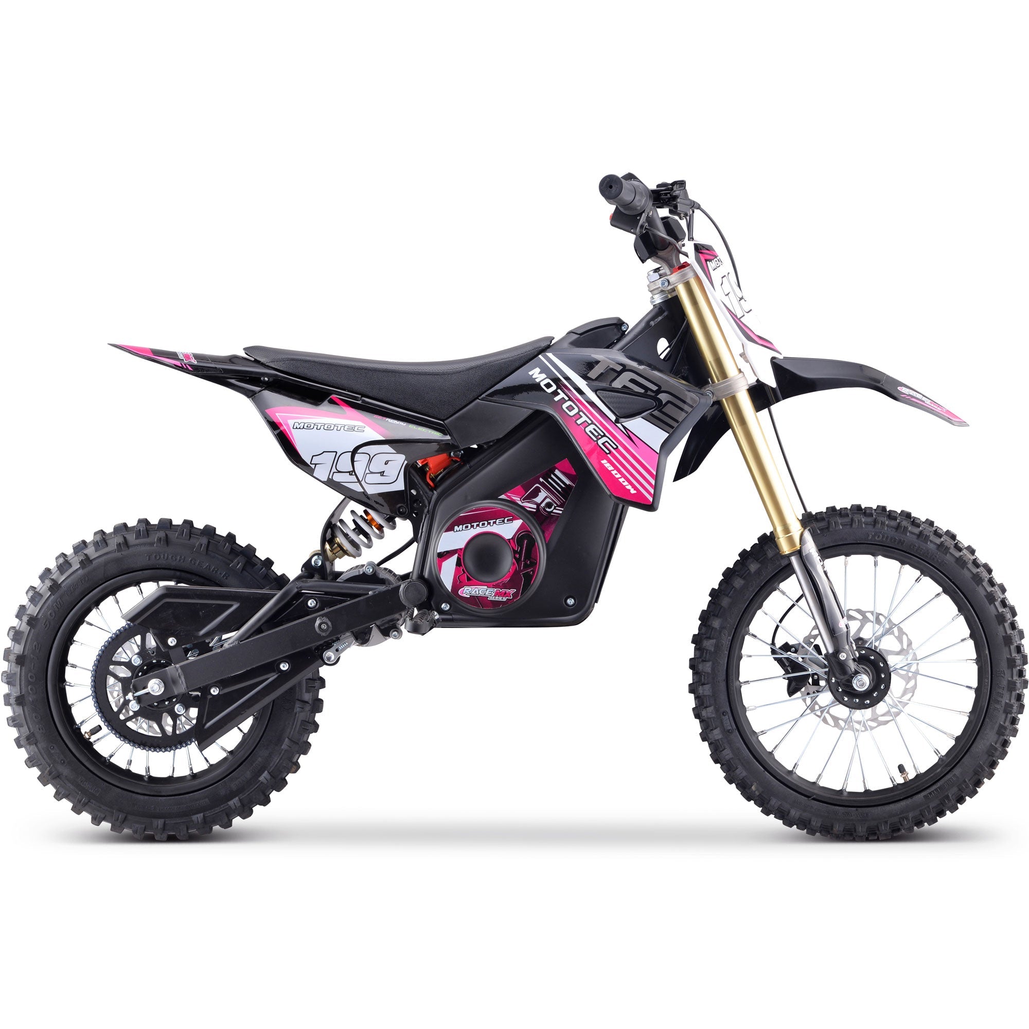 MotoTec PRO 1800 48V 1.8kW Lithium Electric Dirt Bike (2.5 HP equivalent)