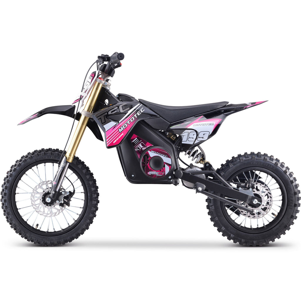 MotoTec PRO 1800 48V 1.8kW Lithium Electric Dirt Bike (2.5 HP equivalent)