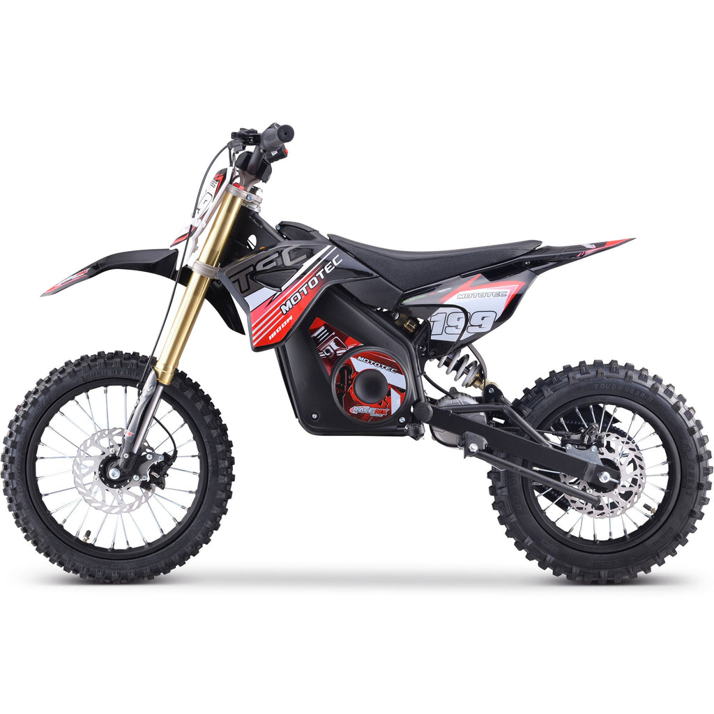 MotoTec PRO 1800 48V 1.8kW Lithium Electric Dirt Bike (2.5 HP equivalent)