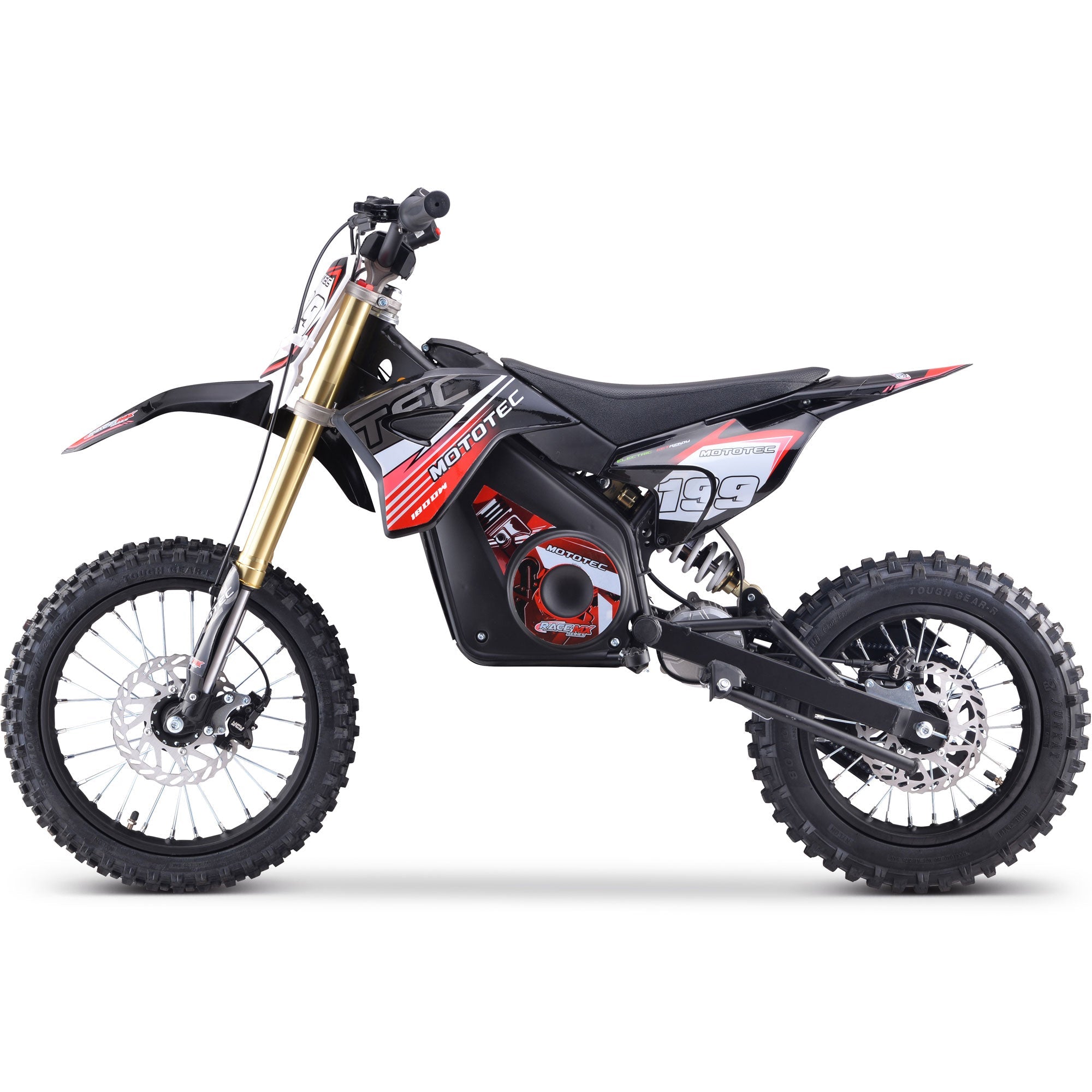 MotoTec PRO 1800 48V 1.8kW Lithium Electric Dirt Bike (2.5 HP equivalent)